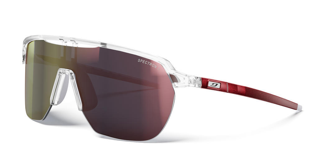 Okulary rowerowe JULBO FREQUENCY crystal/czerwone | Spectron cat 3