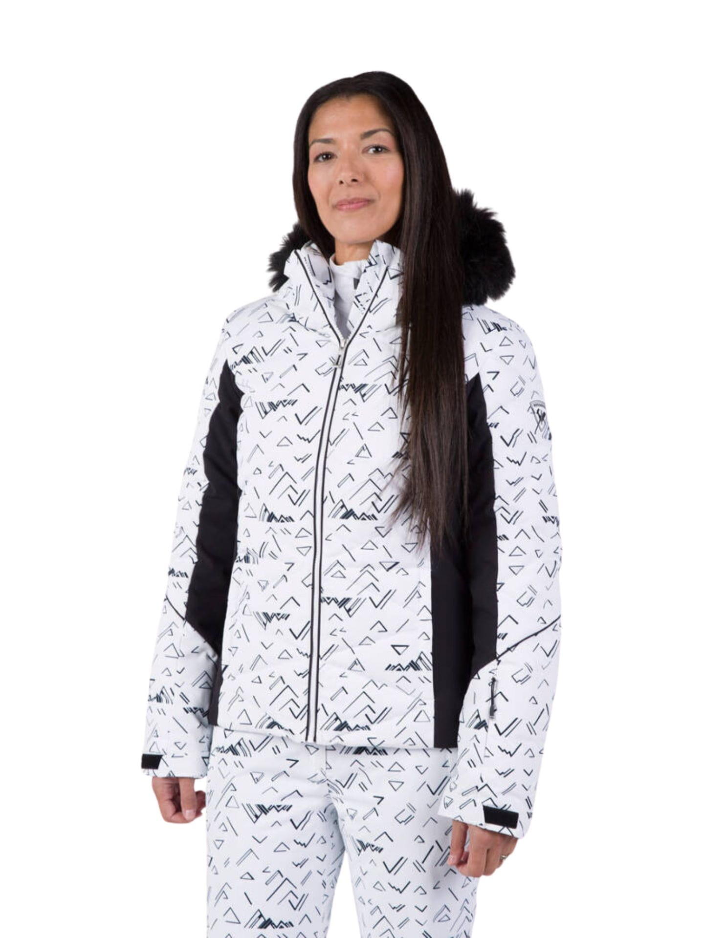 Kurtka narciarska Rossignol damska W Staci PR Puffy JKT biała