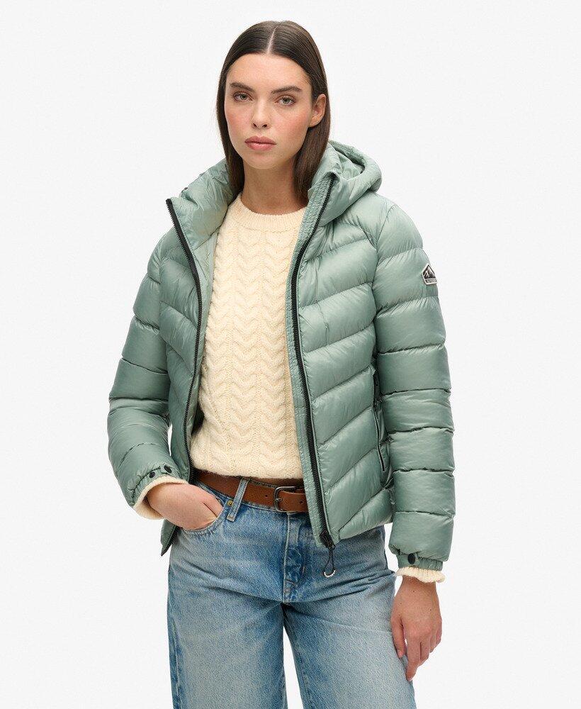 Kurtka pikowana z kapturem Fuji od SUPERDRY.