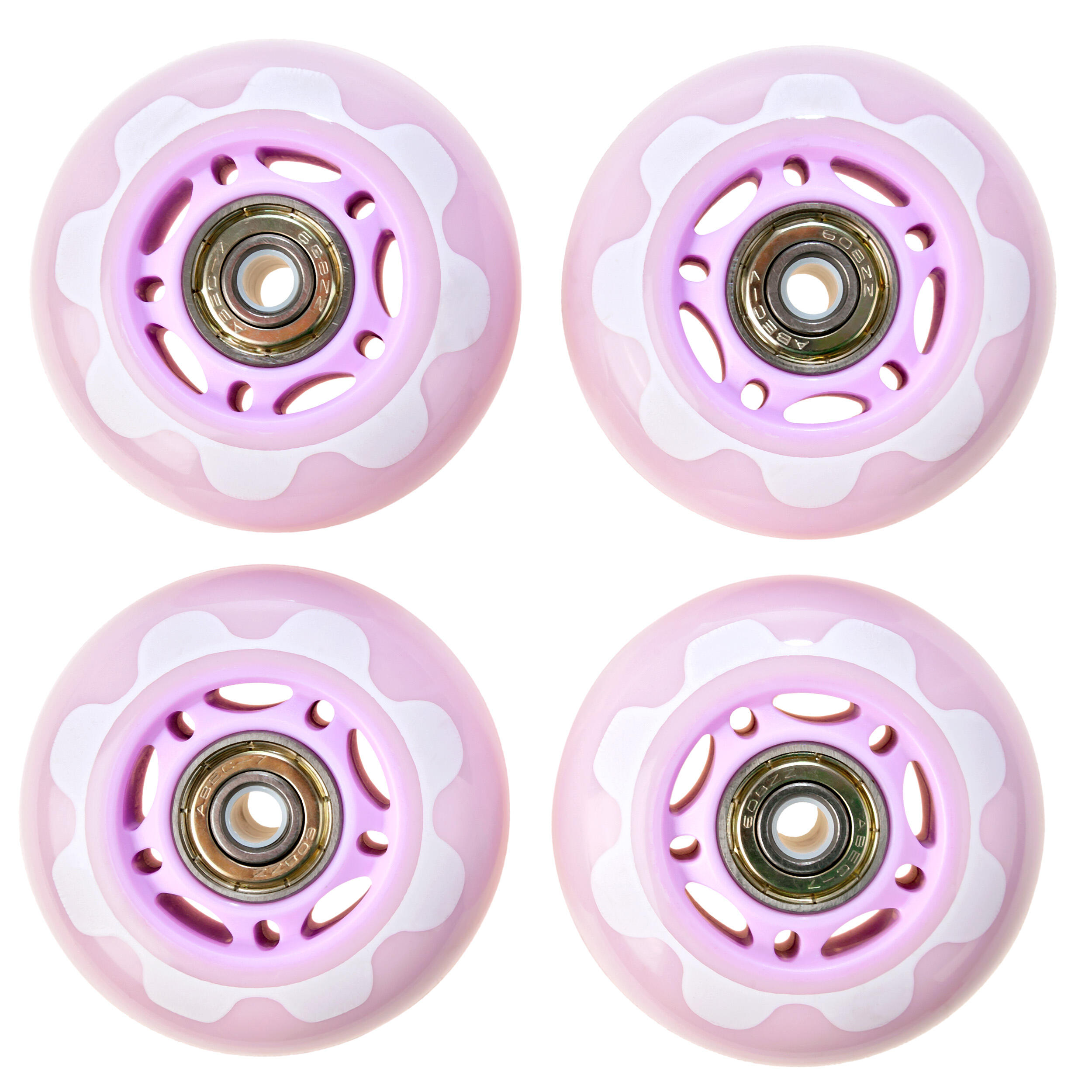 4x Kółka + łożyska do rolek Raven Senia Violet 64mm PU
