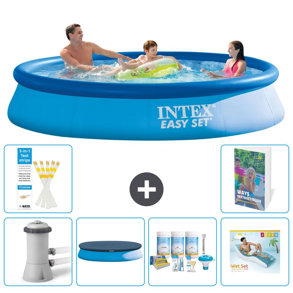 INTEX Basen Easy Set Okrągły - 366x76 cm - 7-częściowy S335