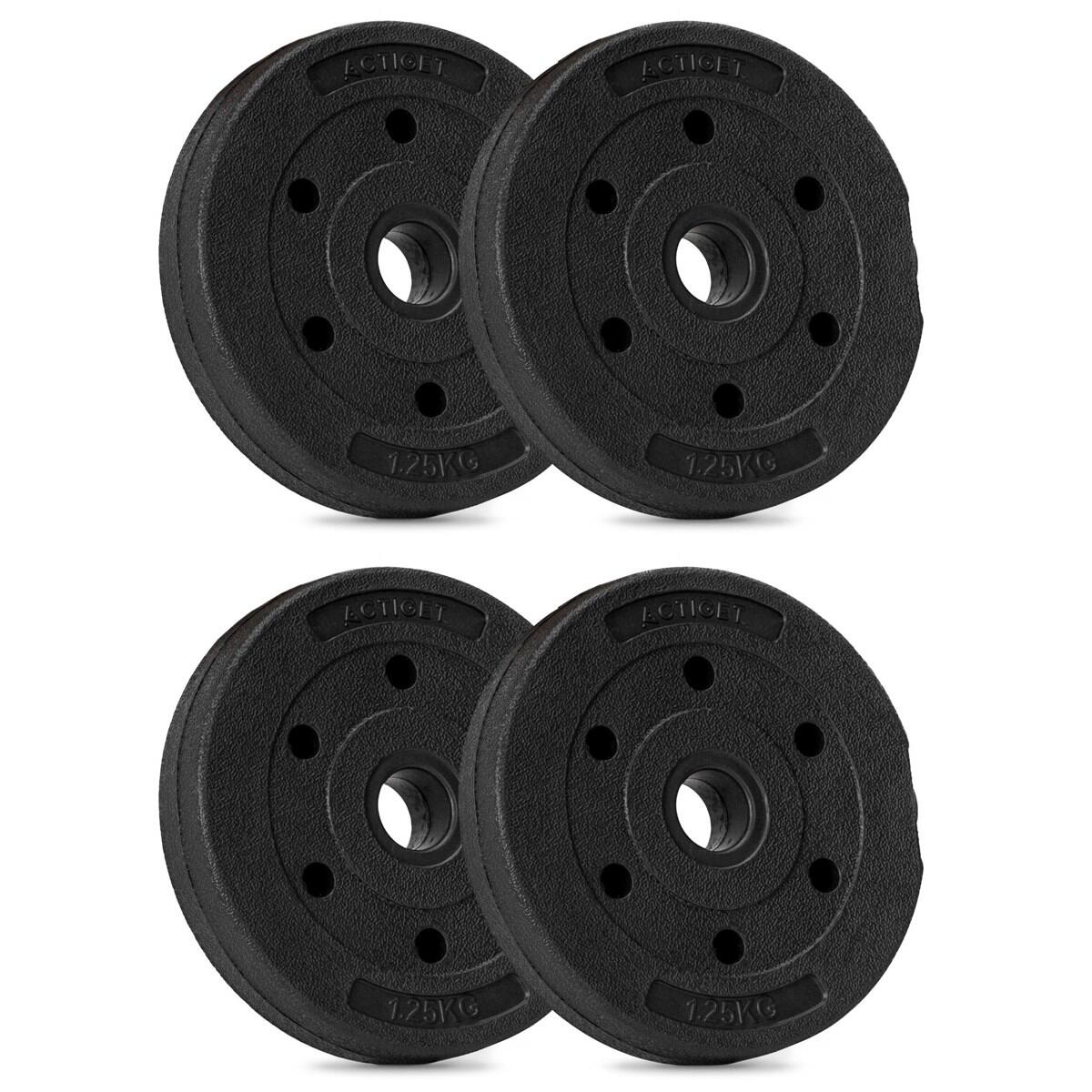 Obciążenia bitumiczne 4x1,25 kg talerze kompozytowe do sztangi 29 mm