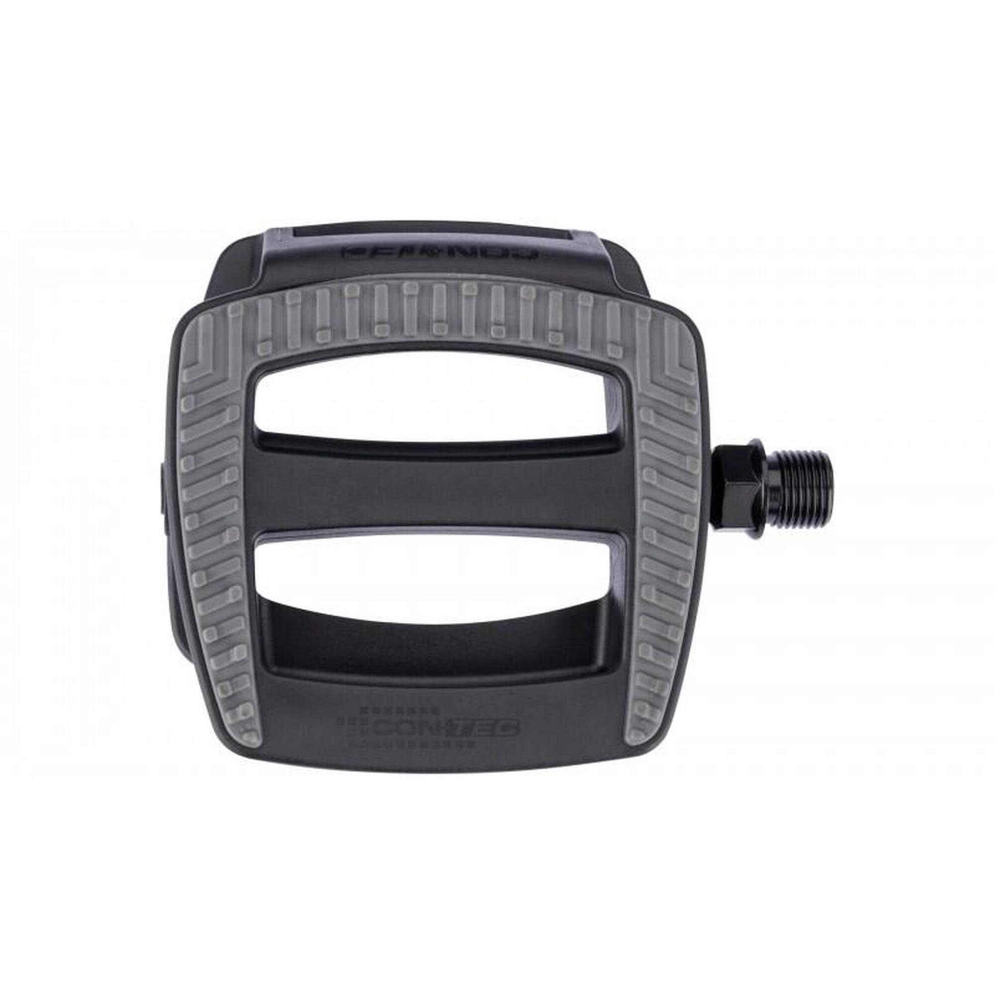 CONTEC Quick Classic pedał płaski nylon 9/16 czarny/szary