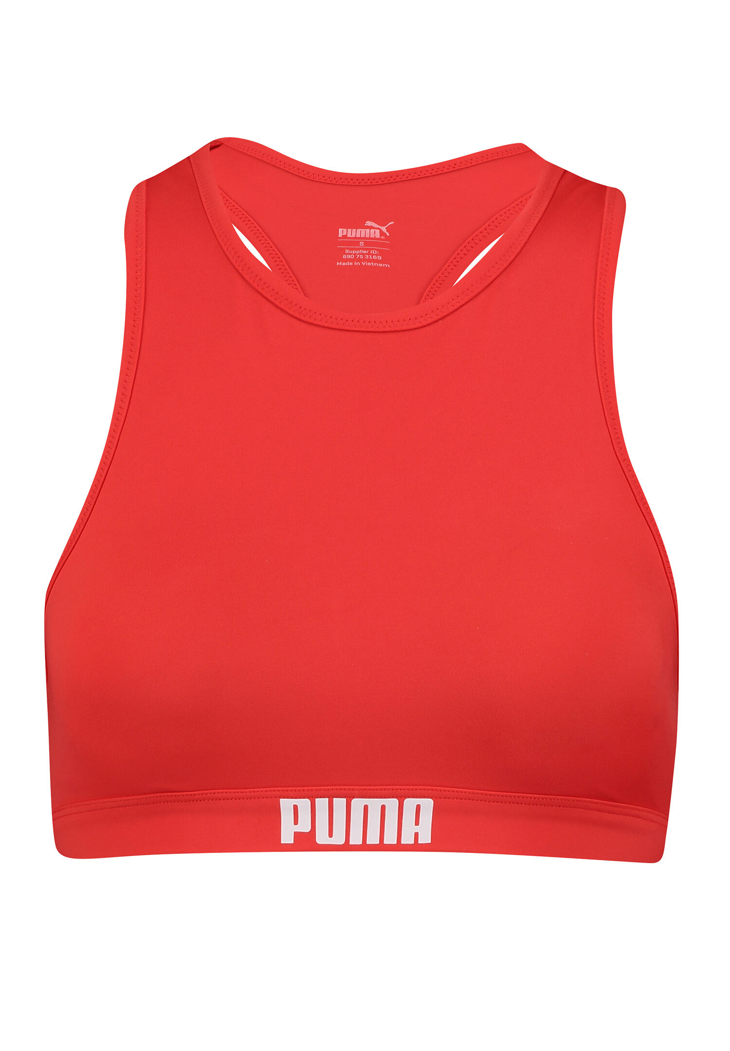 Góra od bikini Puma, racerback, czerwonym