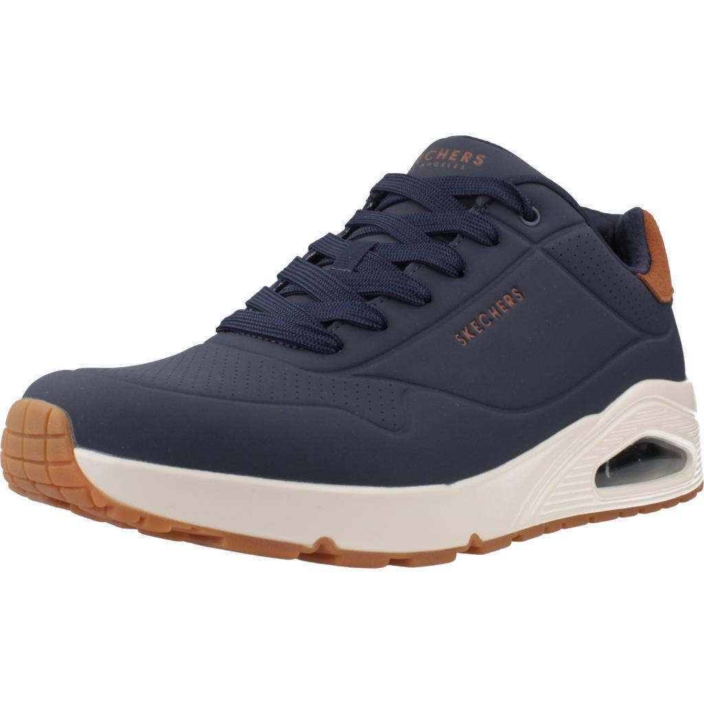 Buty SKECHERS UNO - SUITED ON AIR Niebieski
