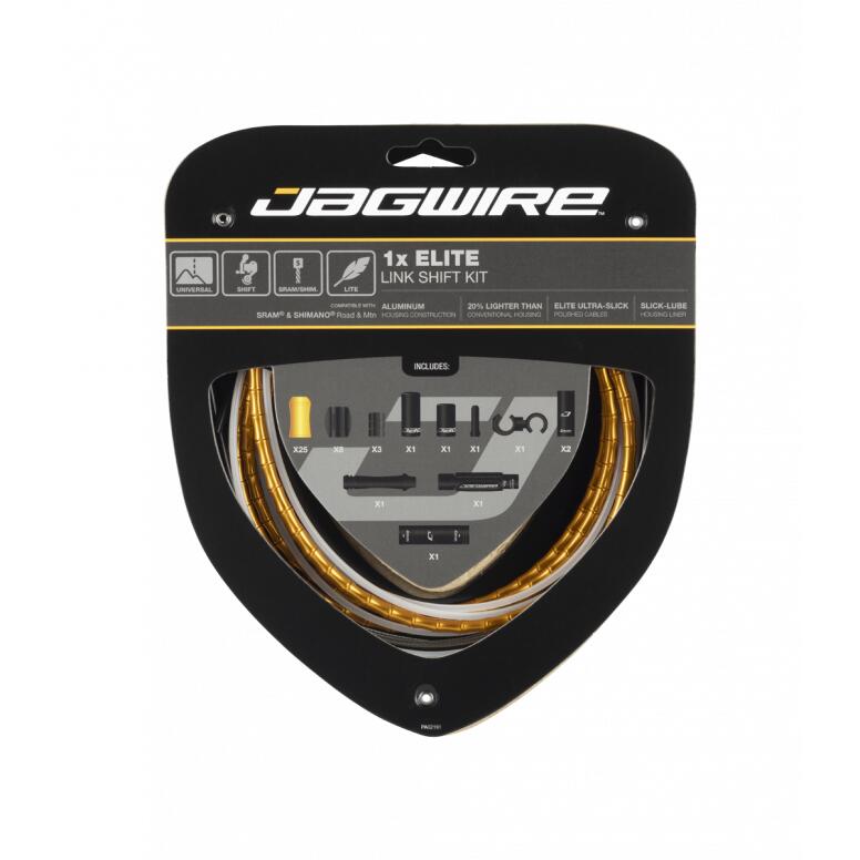Zestaw przerzutek Jagwire 1x Elite Link - złoty