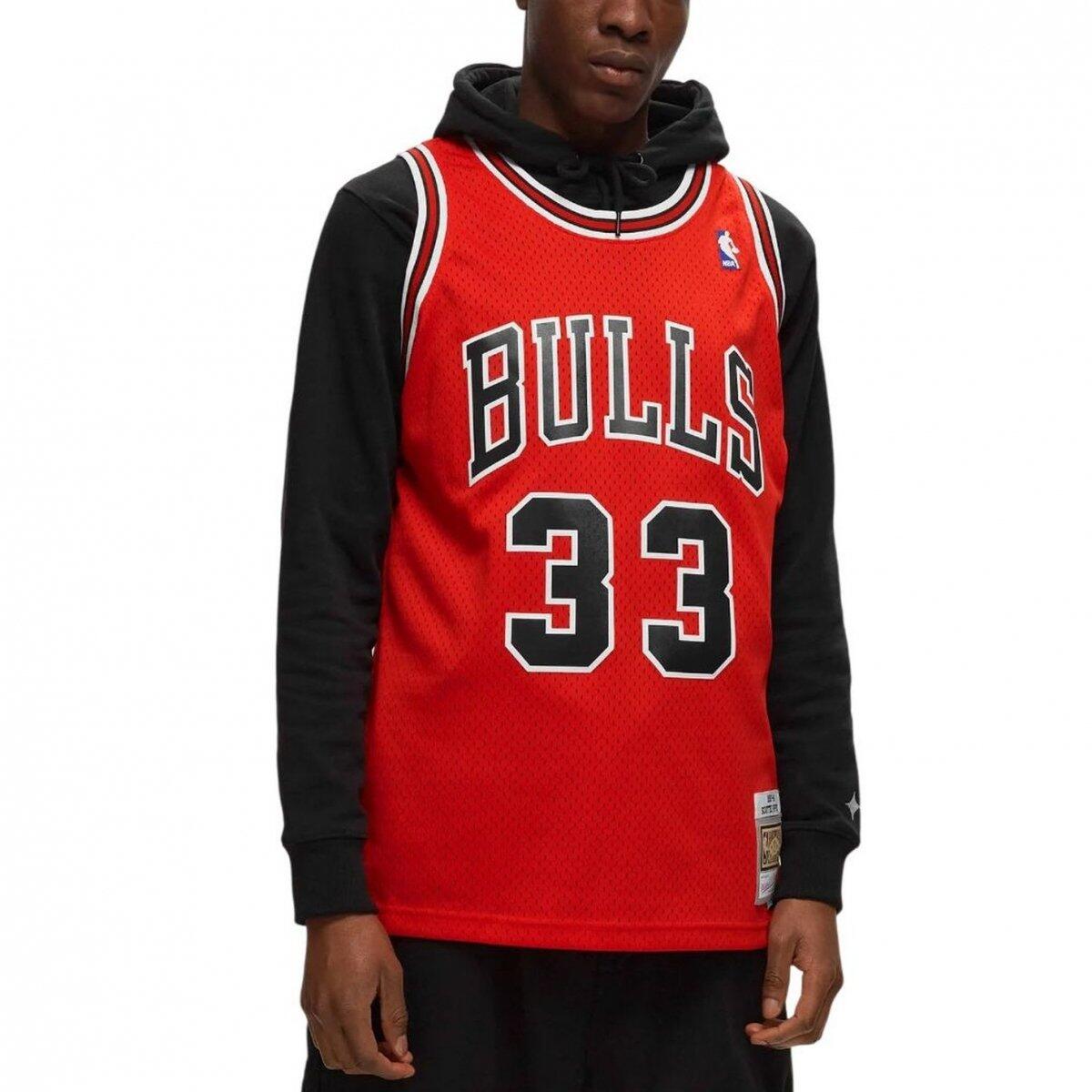 Koszulka męska koszykarska Mitchell & Ness Chicago Bulls NBA Pippen czerwona