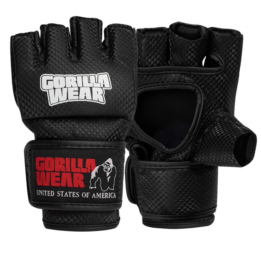 Manton MMA Gloves (With Thumb) - Czarny/Biały - M/L