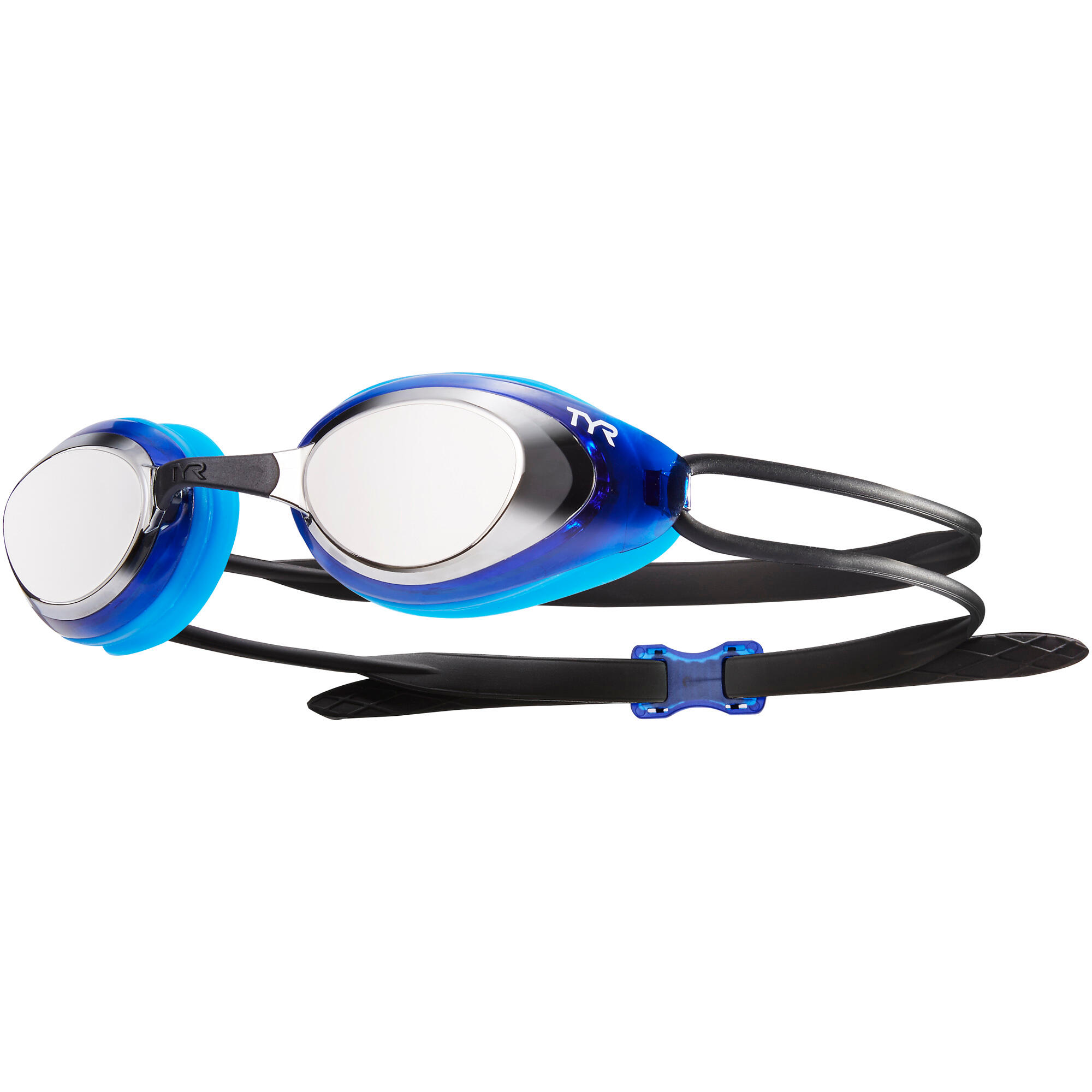 Okularki TYR Black Hawk Rcng Miror Silver/Blue