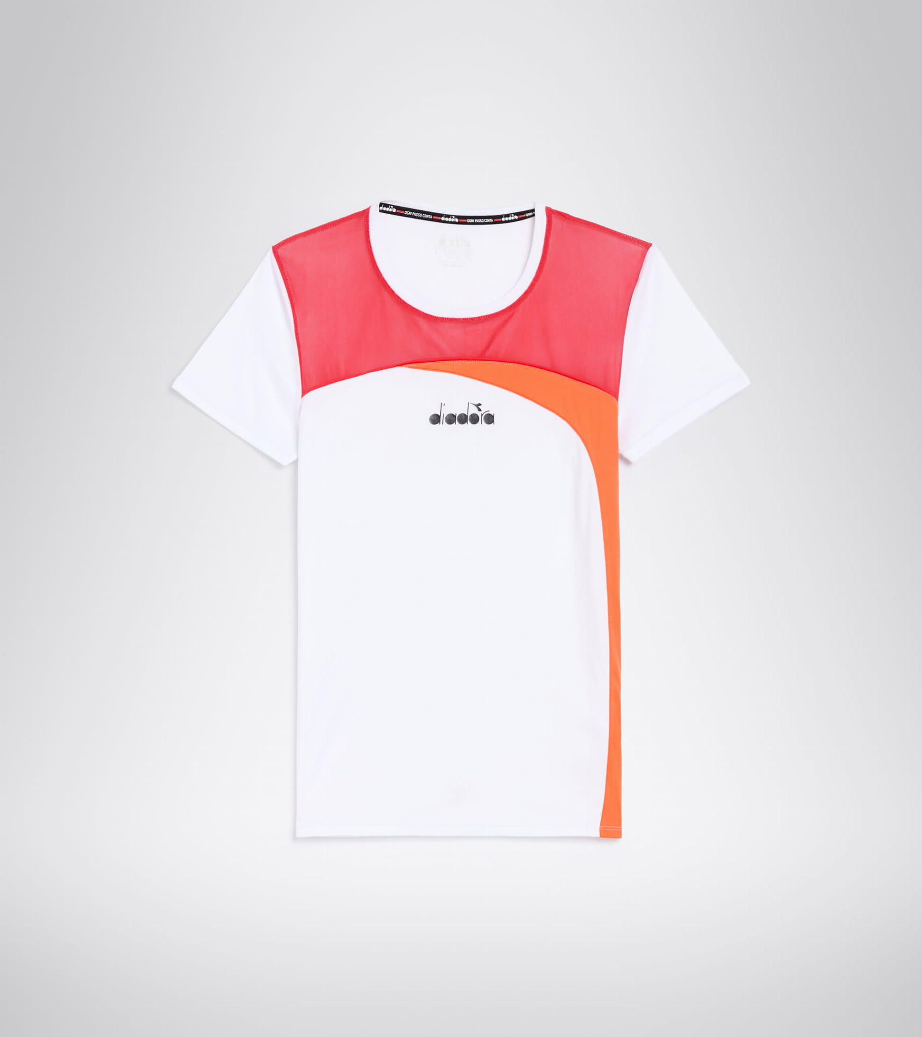 Koszulka do tenisa z krótkim rekawem damska Diadora L. SS T-SHIRT optical white