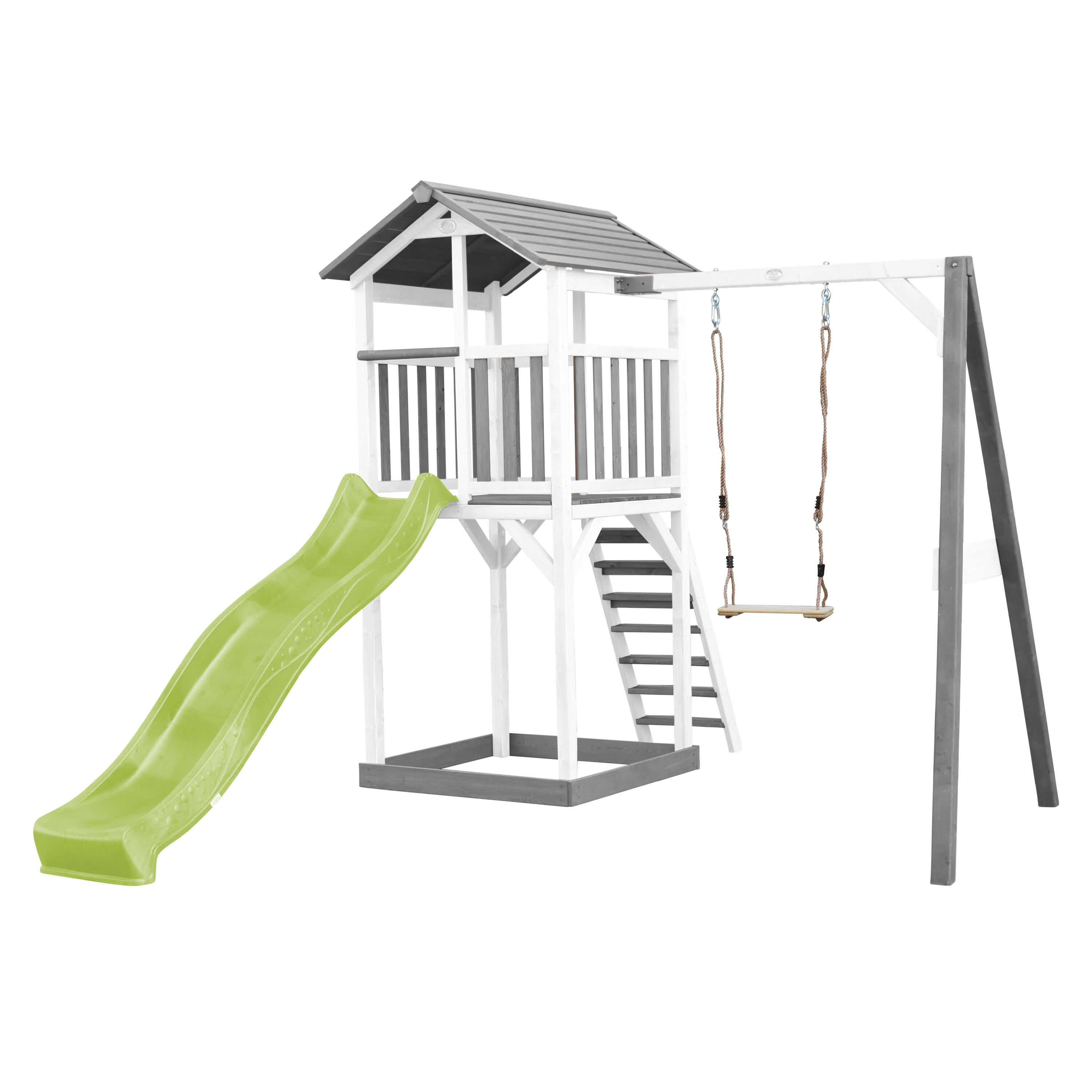 Plac zabaw AXI Beach Tower, zjeżdżalnia, Huśtawka i piaskownica