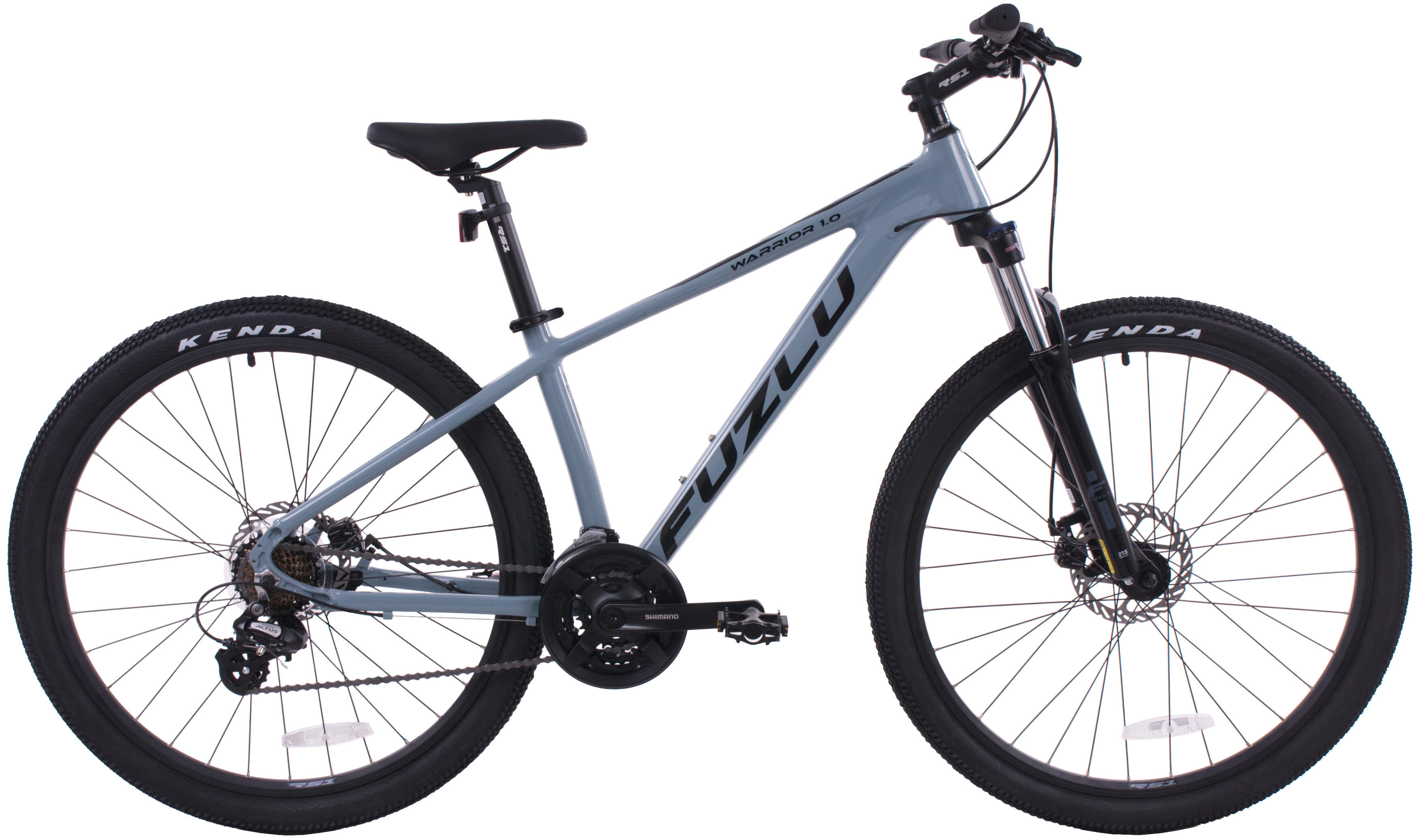 Rower górski 27,5” marka Fuzlu Warrior 1.0 15 grafitowo-czarny połysk