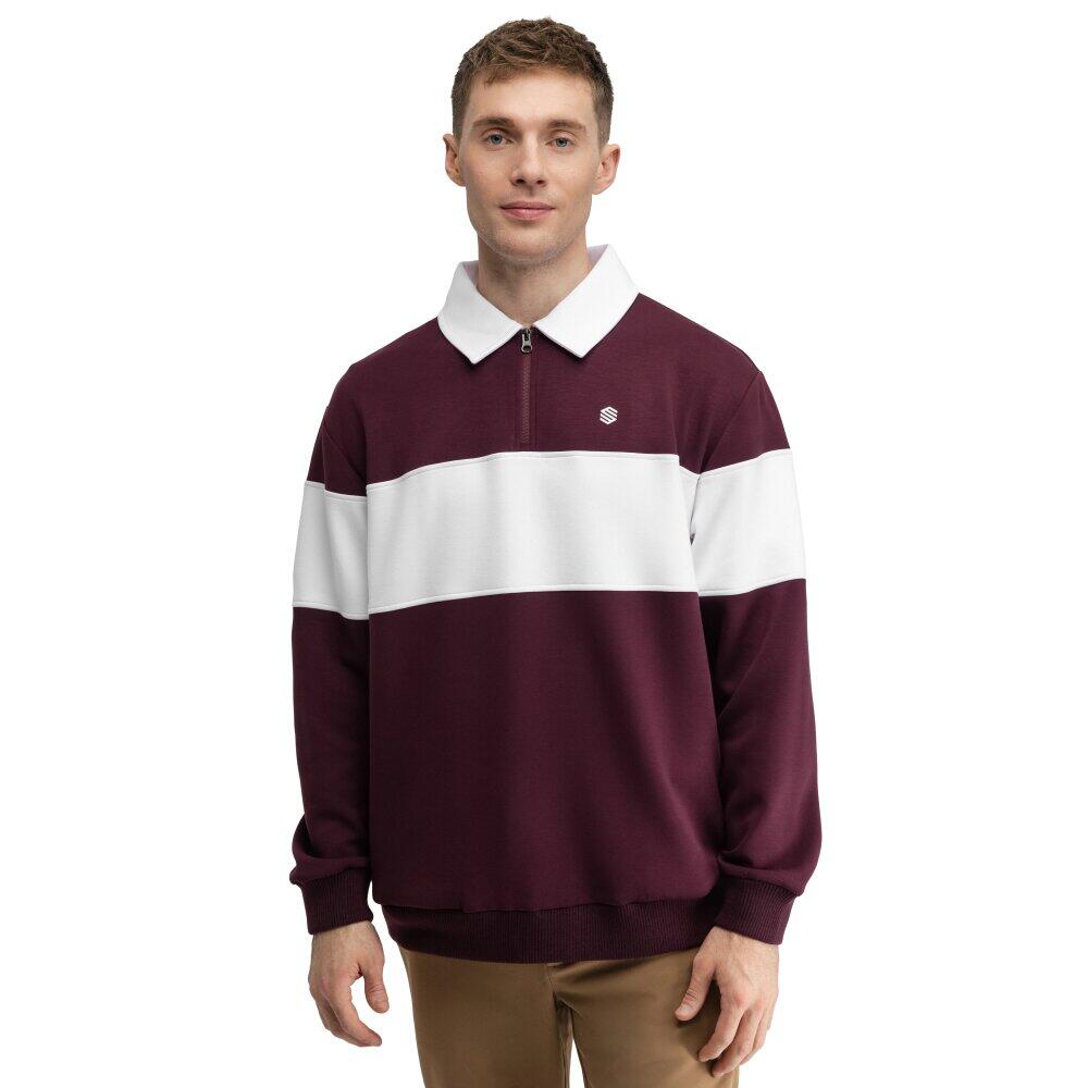 Męska bluza golfowa Siroko Eagle Cherry