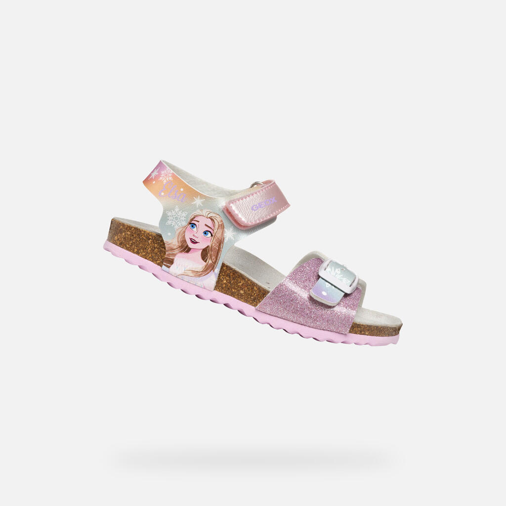 Sandały GEOX J ADRIEL GIRL Rose