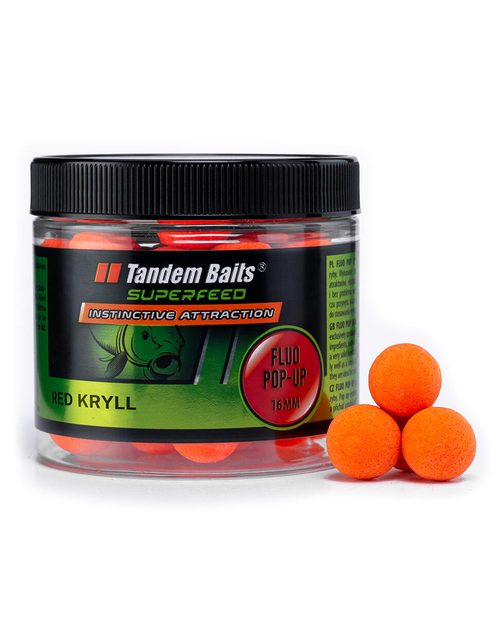 Kulki pływające SuperFeed Fluo Pop-Up 16mm/70g Red Krill