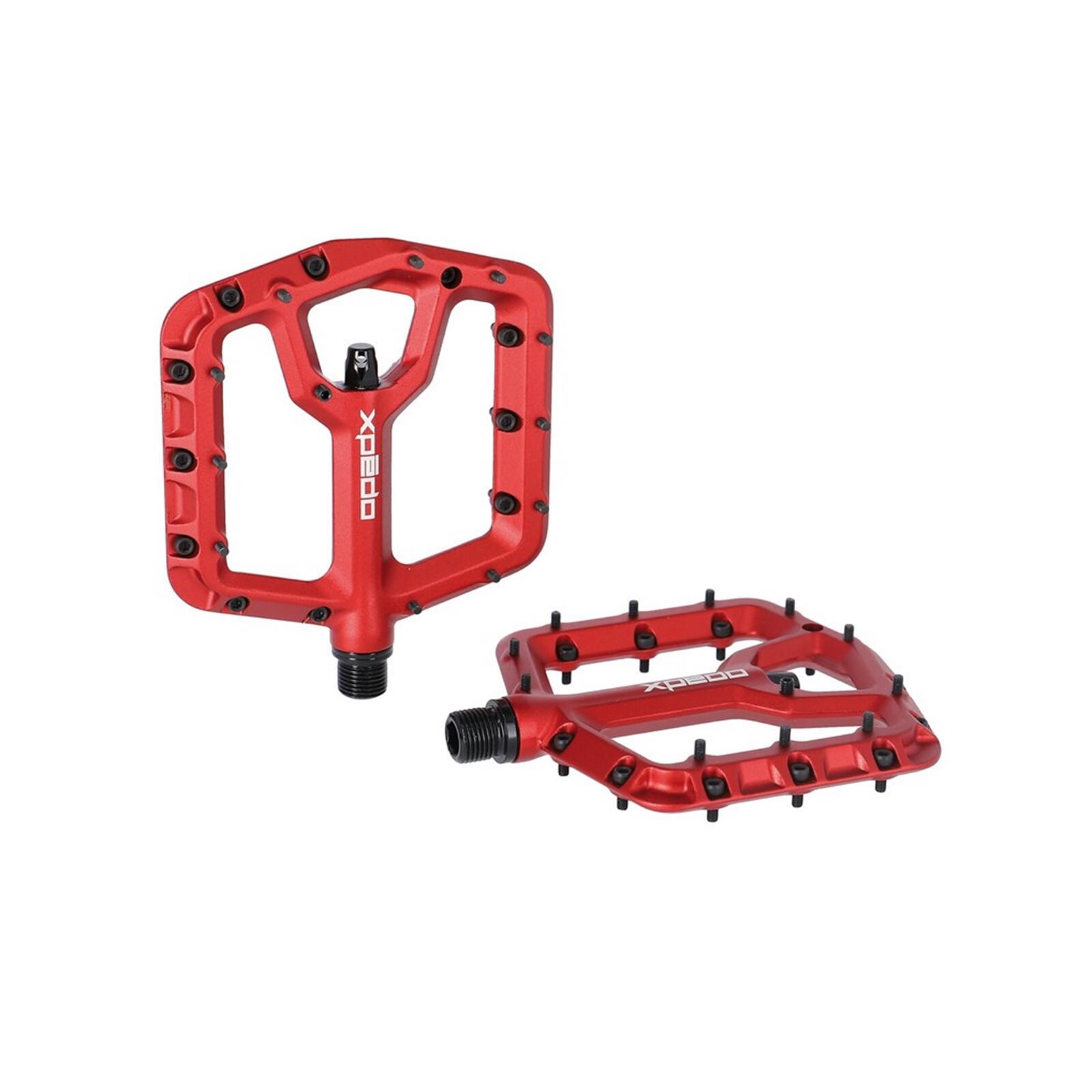 Pedał MTB/platformowy TRIDENT, czerwony, 9/16”
