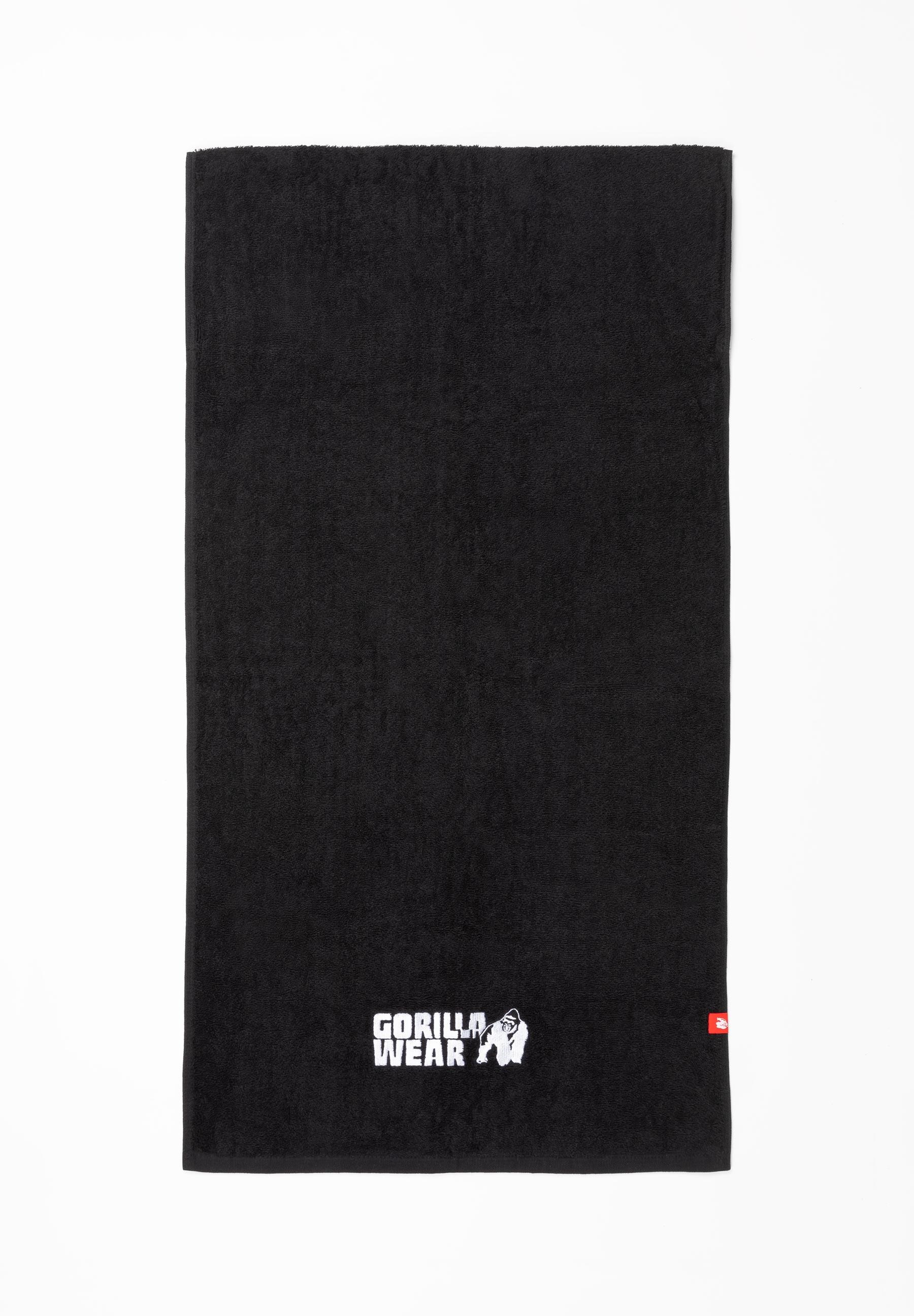Zip Pocket Gym Ręcznik - Czarny