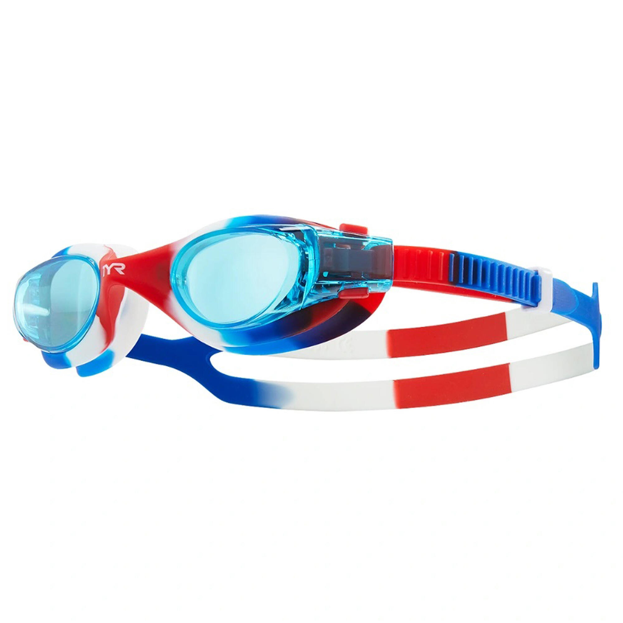 Okularki pływackie dla dzieci TYR Vesi tie dye yth fit