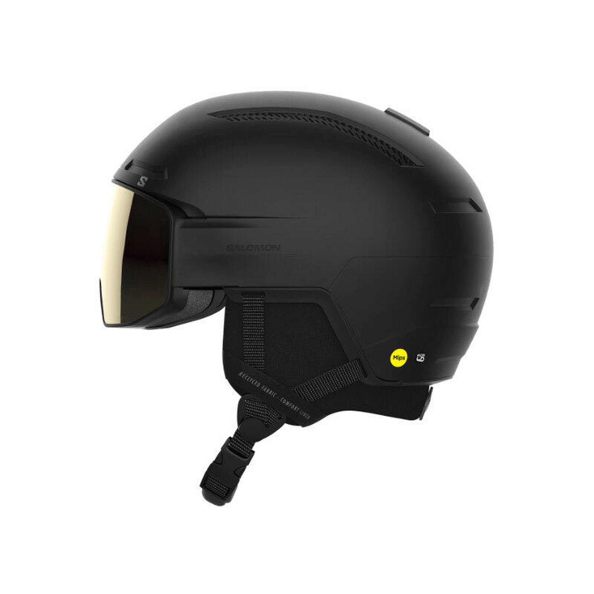 Kask z przyłbicą szybą Salomon Driver Pro Sigma Mips Black 2023
