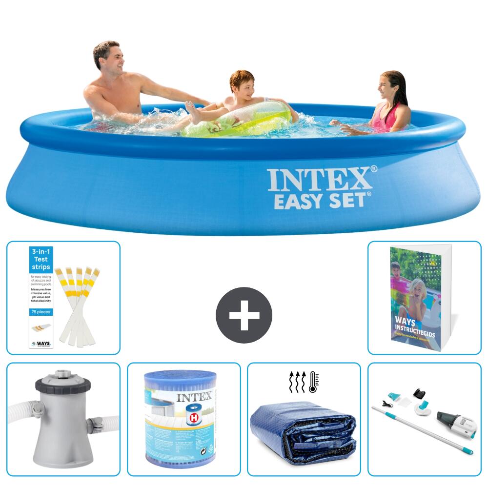 INTEX Basen Easy Set Okrągły - 305x61 cm - 7-częściowy S201