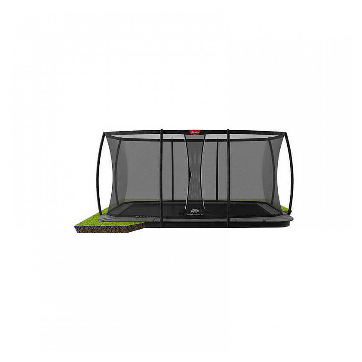 Trampolina Ultim Elite FlatGround 500 + Siatka Bezp. DLX XL