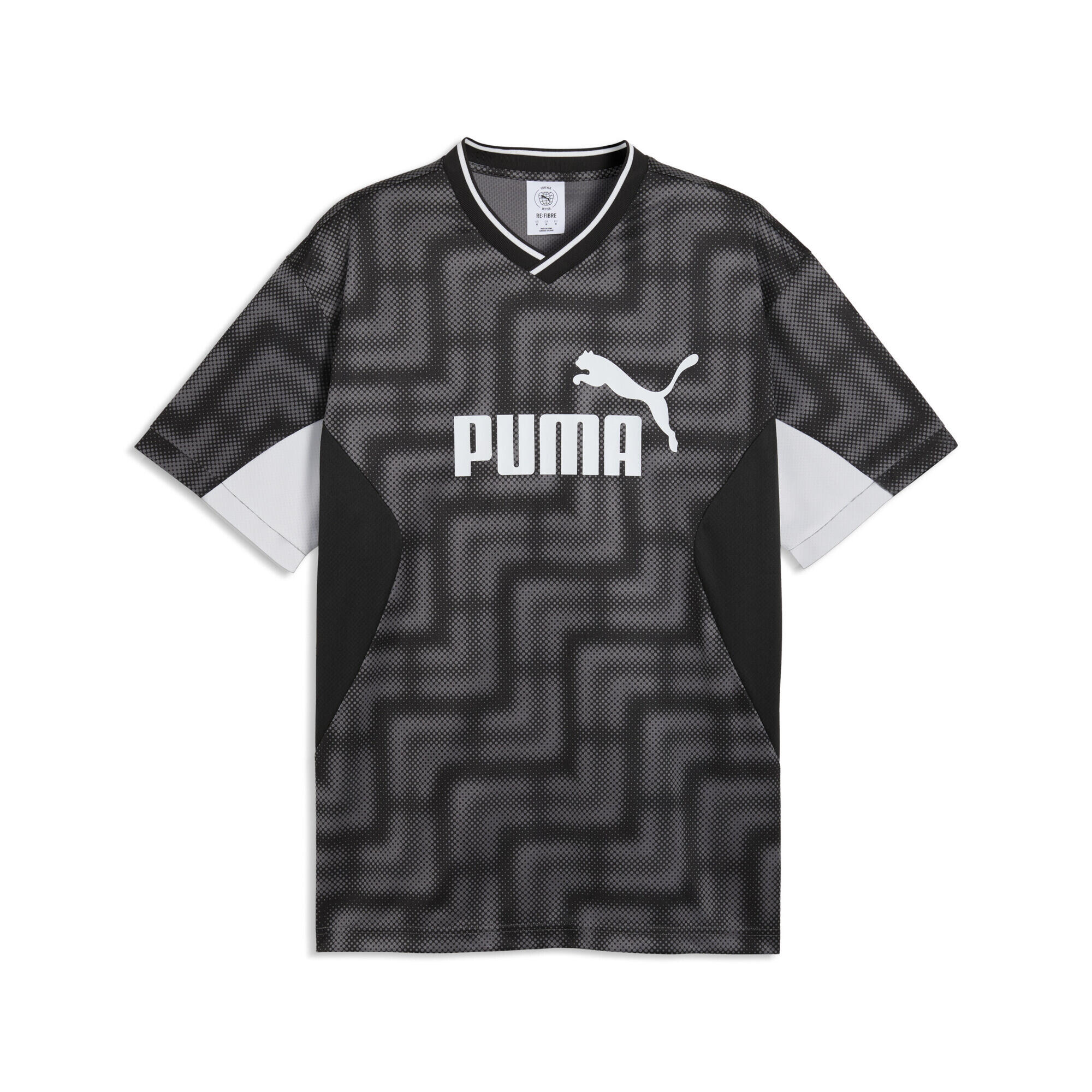 Męska luźna koszulka piłkarska Essentials z blokami kolorów PUMA