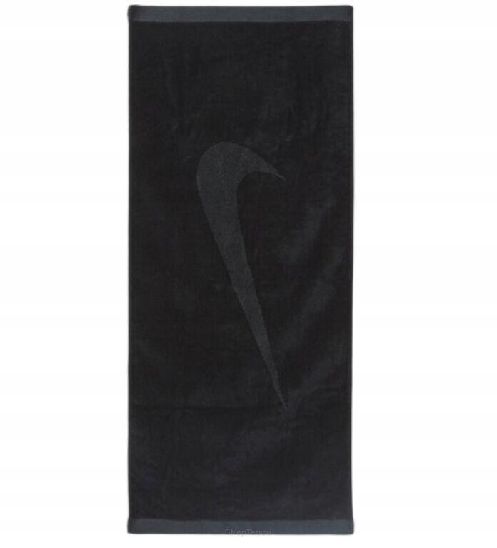 Ręcznik tenisowy Nike Medium Towel Swoosh czarny