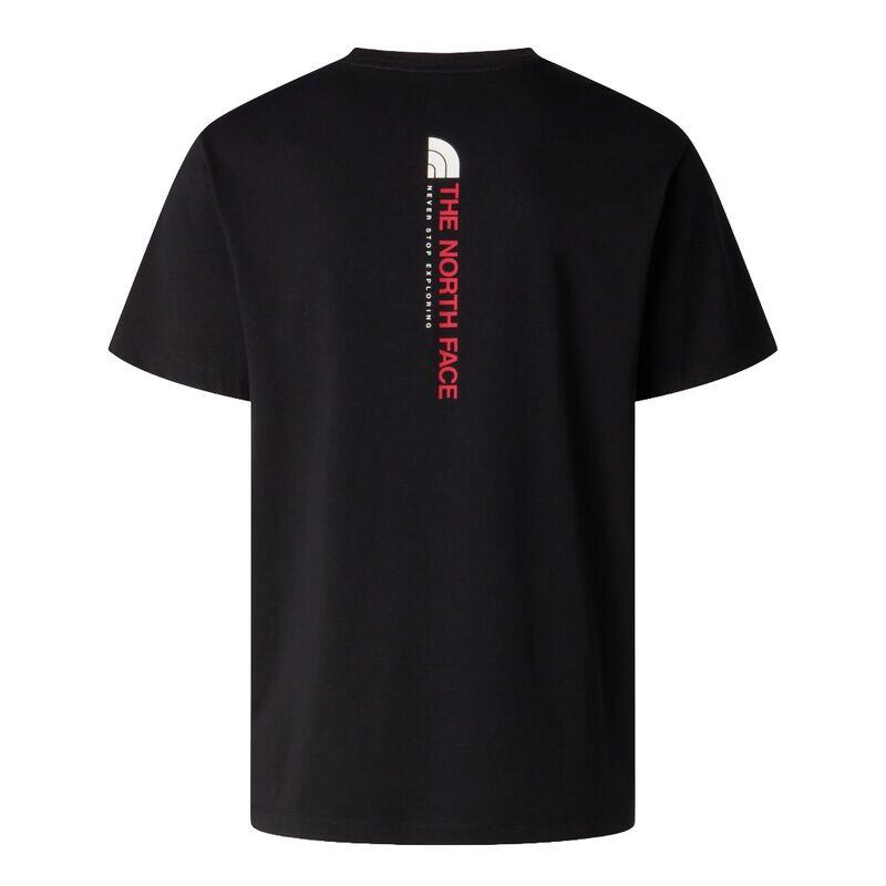 Męska koszulka The North Face Vertical Regular - czarna, regular fit