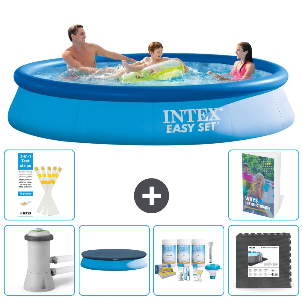 INTEX Basen Easy Set Okrągły - 366x76 cm - 7-częściowy S238
