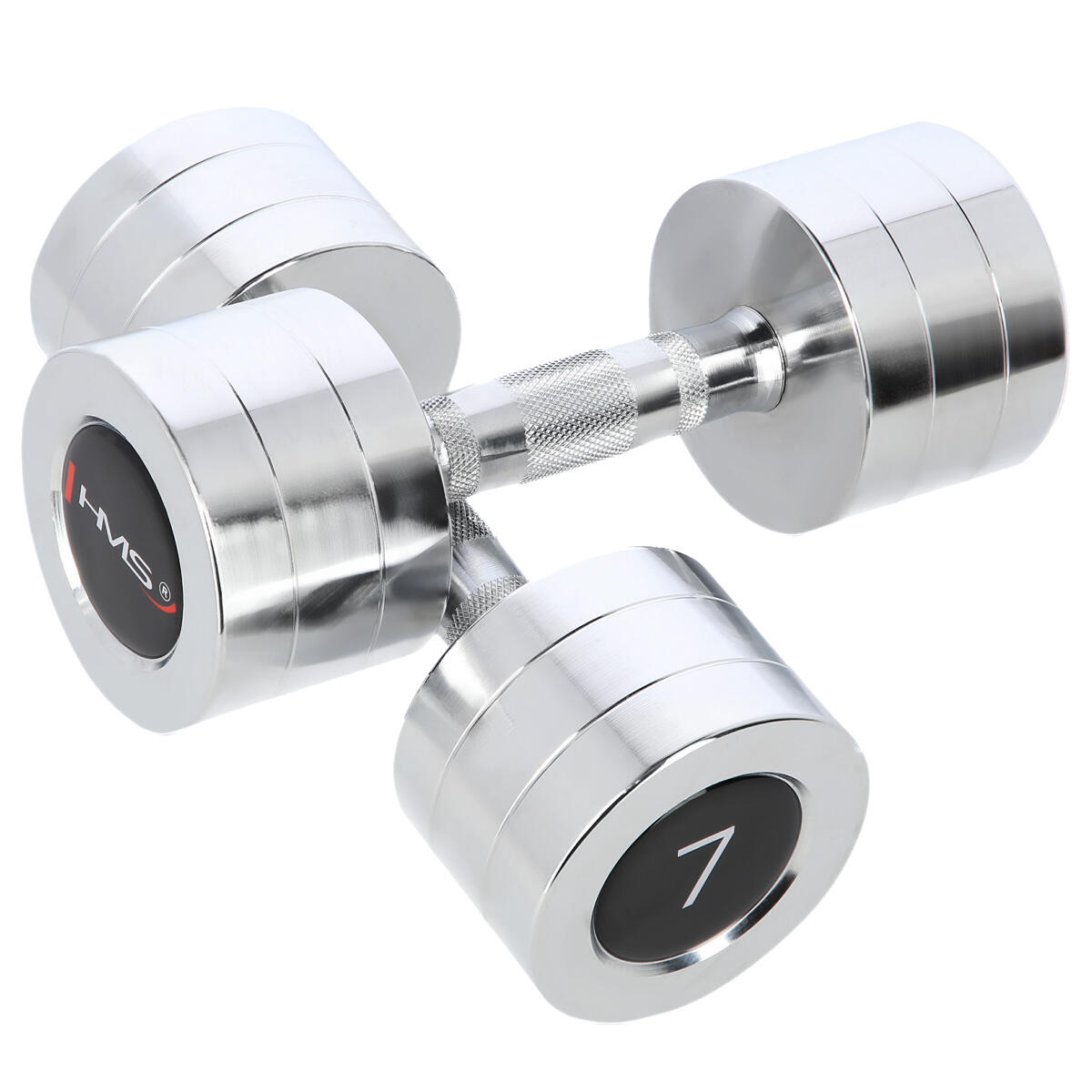 Zestaw hantli chromowanych - 2 x 7 kg