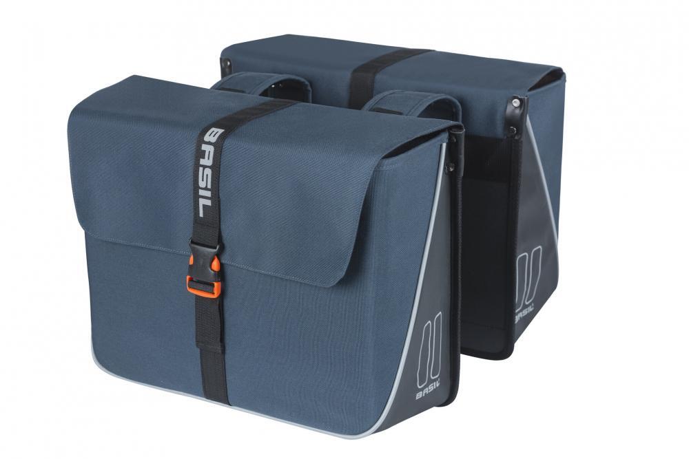 Podwójna Torba Rowerowa Forte 35 Liter 41 X 15 X 34 Cm - Granatowa / Czarna