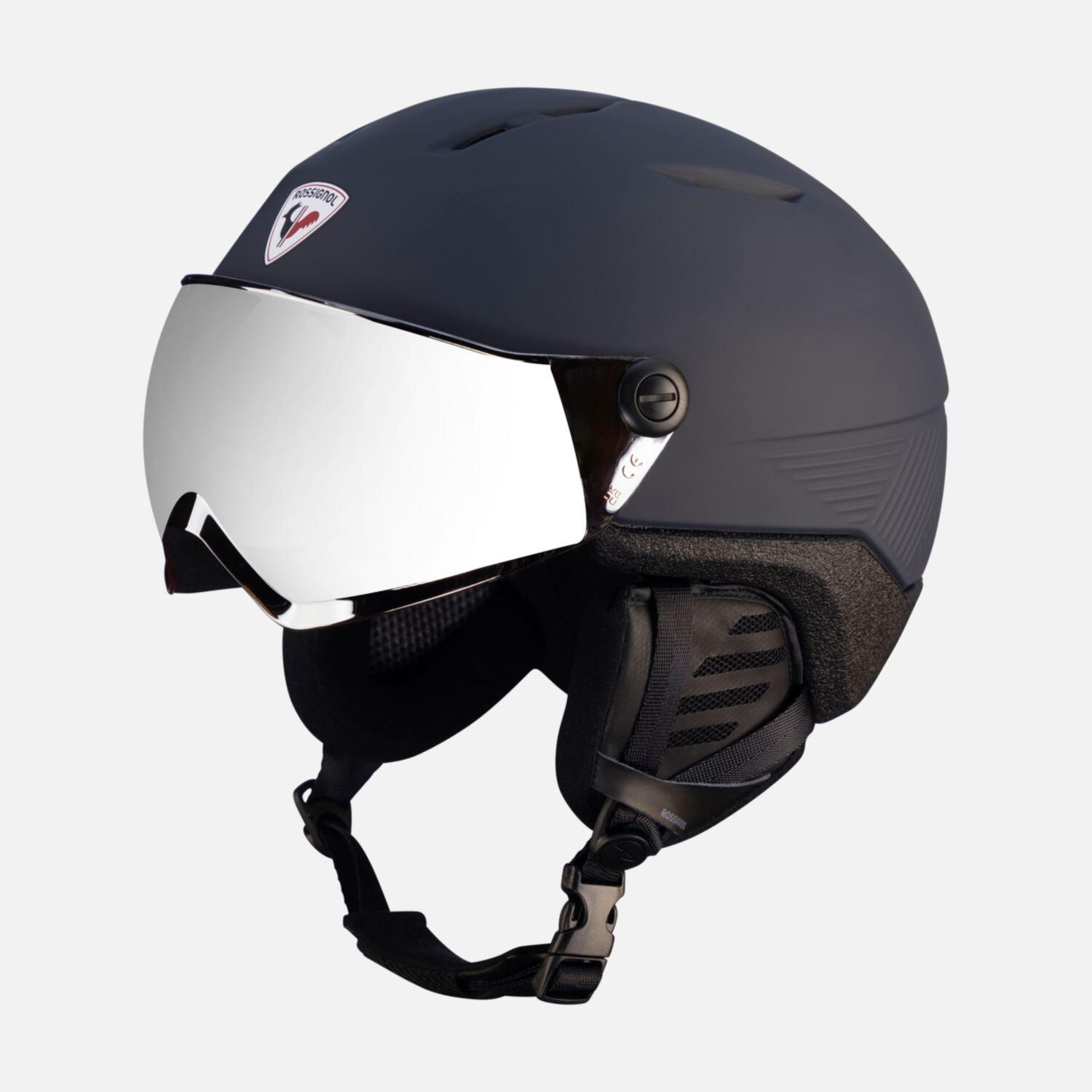Sporty zimowe Kaski Rossignol Fit Visor Impacts Kask Narciarski - M-L - Strato