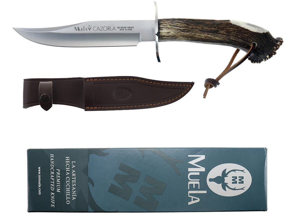 Nóż survivalowy Crown Stag Satin CAZ-16 z poroża jelenia