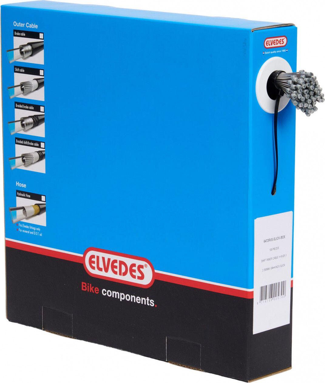 Kable przesyłowe 1x19 stal nierdzewna Slick Ø1,1mm z końcówką N Elvedes (x100)