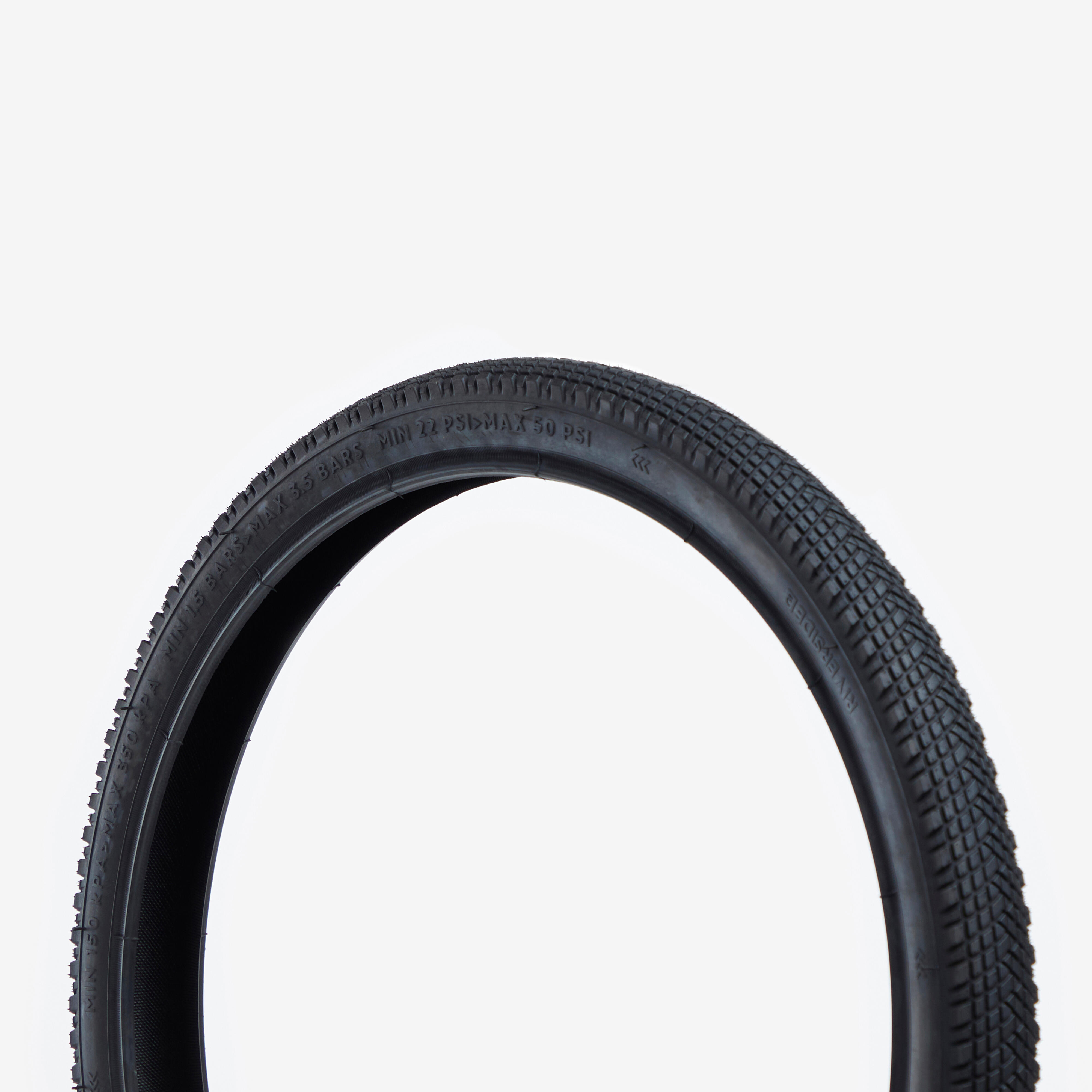 Opona do roweru uniwersalnego Btwin 20x1,75 / ETRTO 44-406 ze sztywną stopką