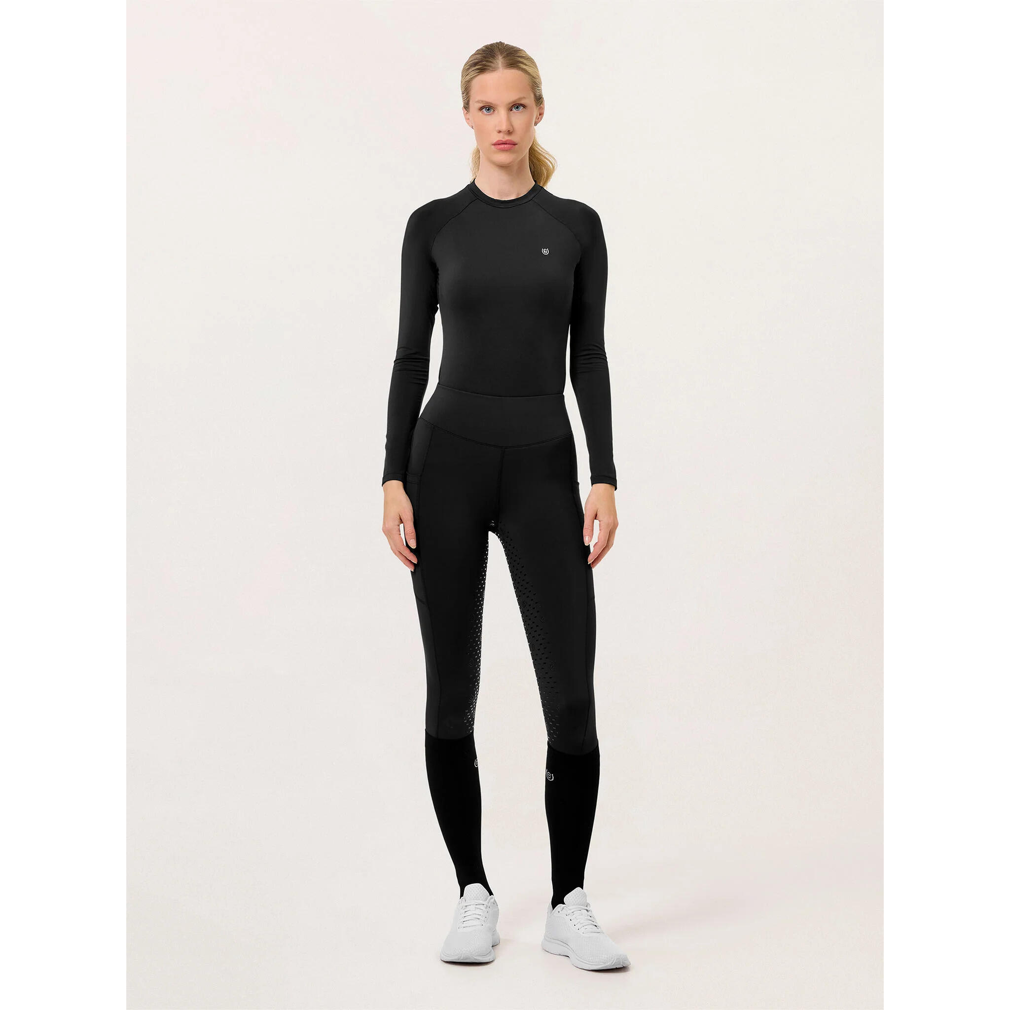Damskie legginsy jeździeckie z pełną przyczepnością Equestrian Stockholm Jump Mo