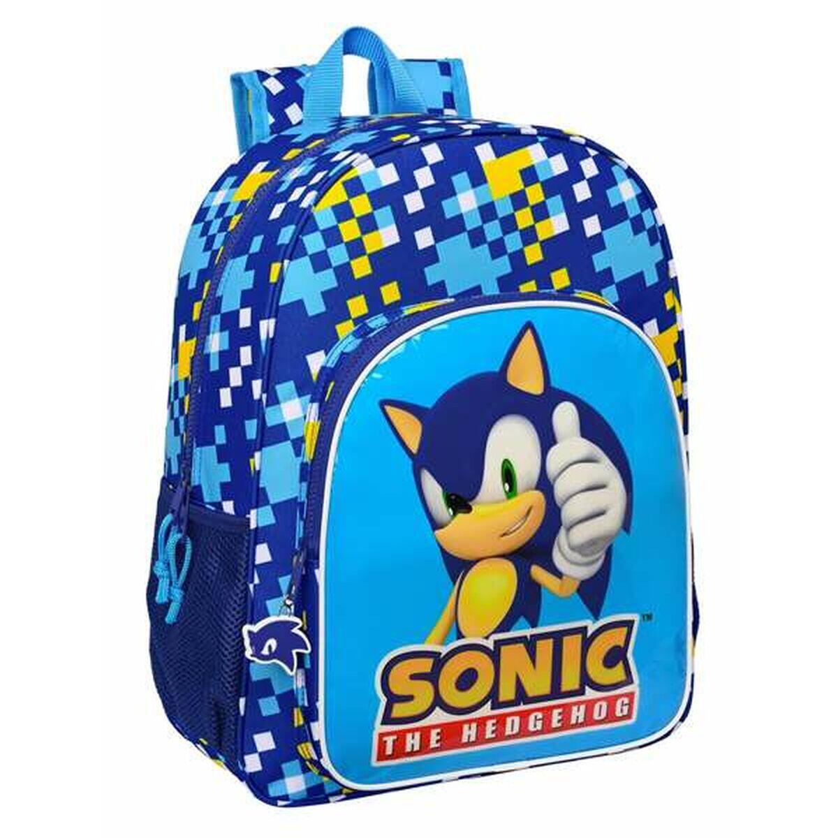 Plecak szkolny Sonic Niebieski