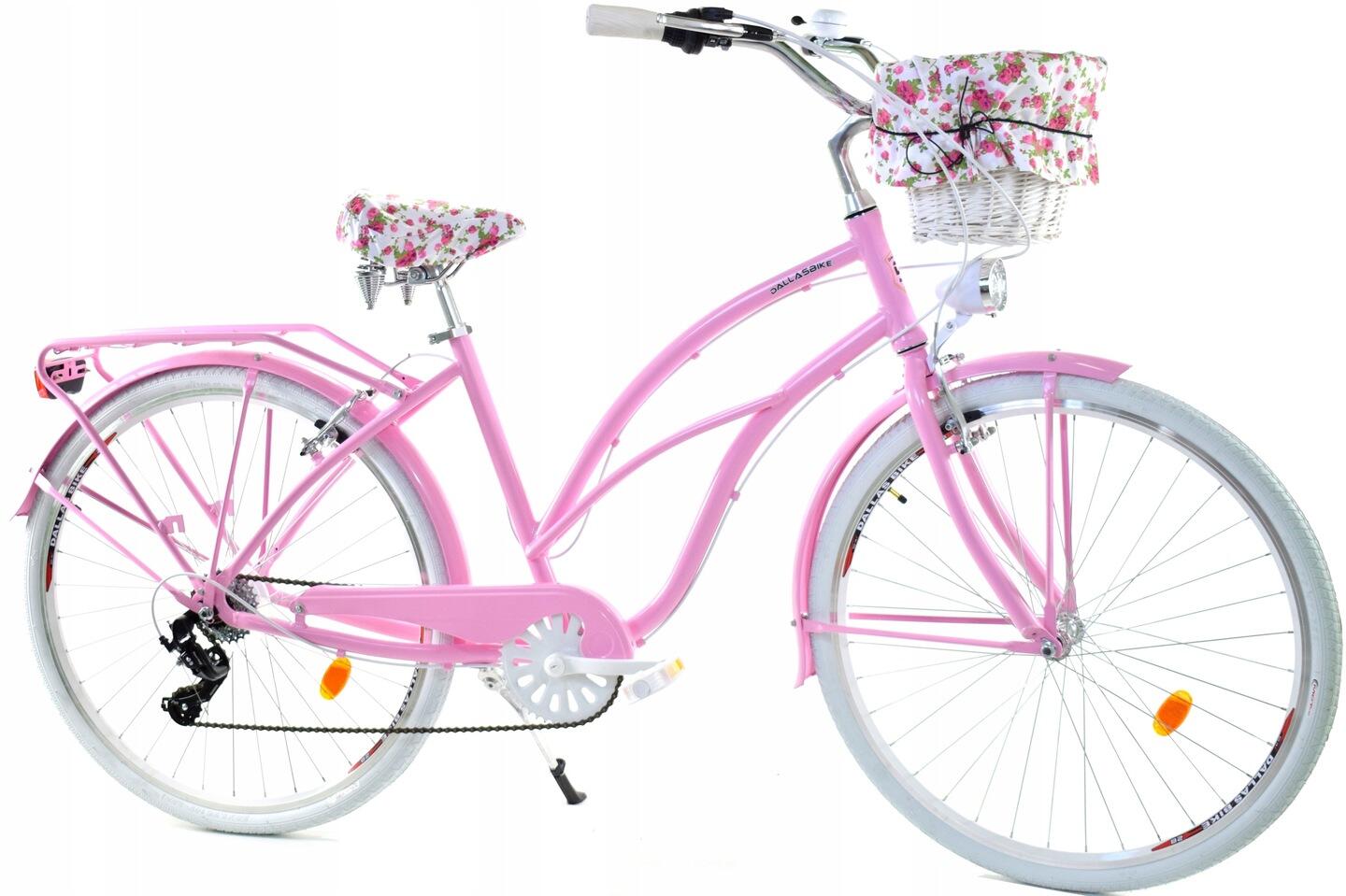 Rower Cruiser Damski Dallas Bike 28 7spd Alu z koszem i wkładem