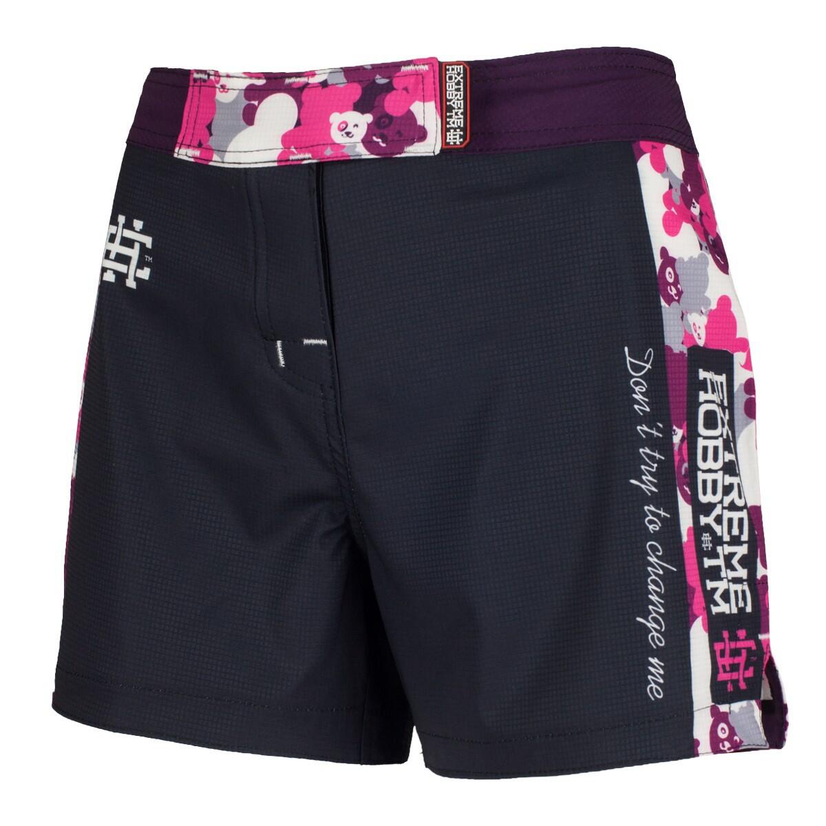 Spodenki Sportowe Damskie na trening i siłownię EXTREME HOBBY PINK TEDDY BEAR