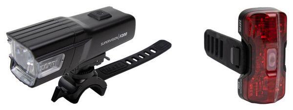 Tylny lampka rowerowa Zefal Supervison N AV.F200 R150 USB