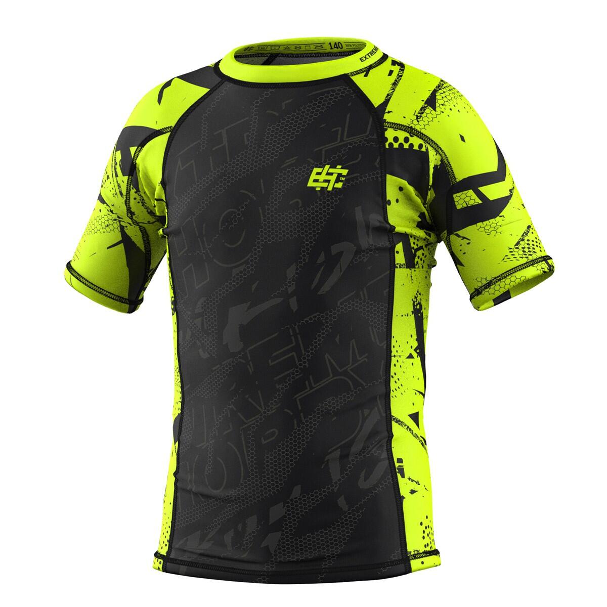 Rashguard dla dzieci do MMA z krótkim rękawem EXTREME HOBBY NEO