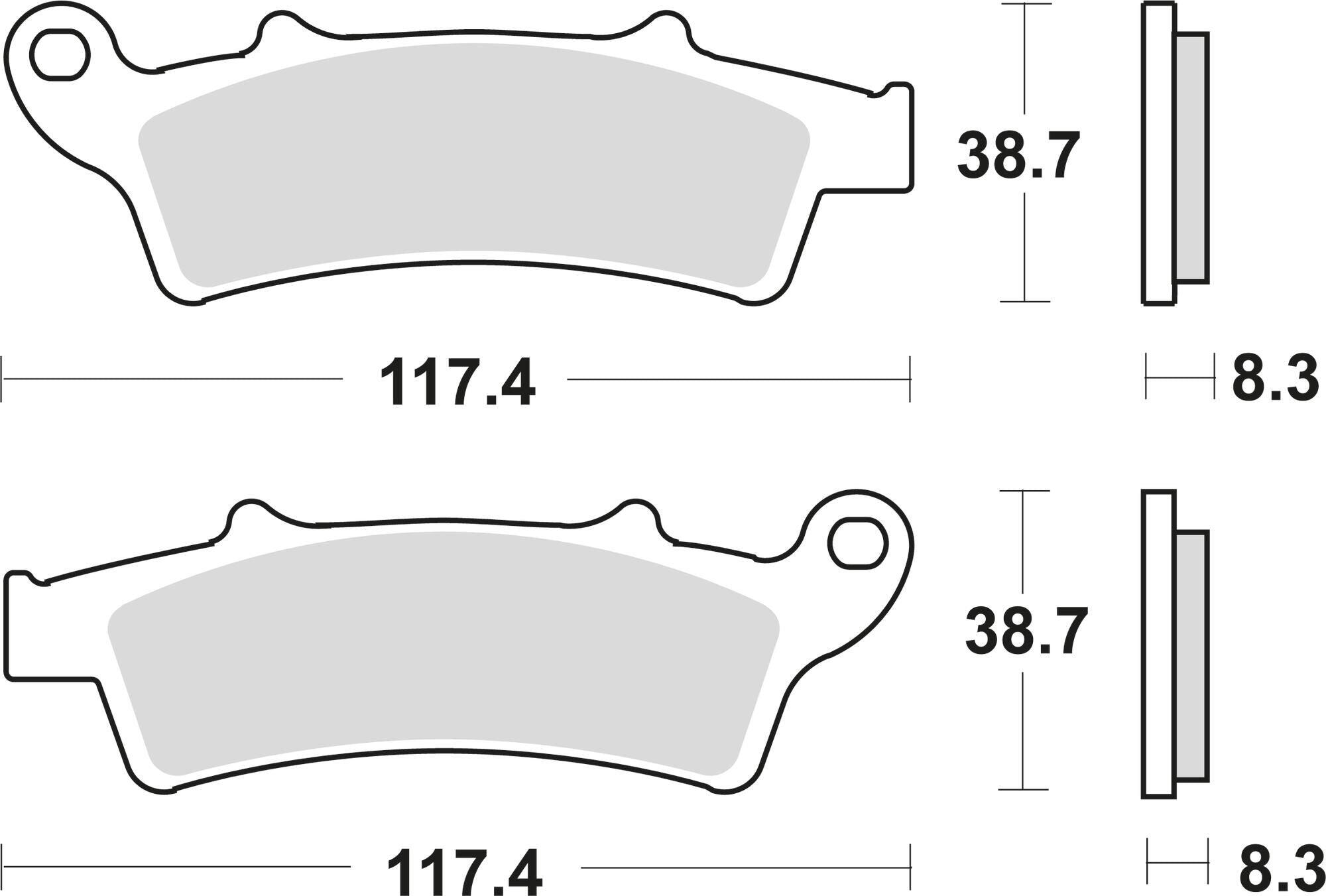 Trw MCB 726 SRM Klocki Hamulcowe Metaliczne