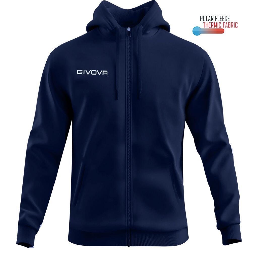Bluza sportowa Givova Polarfleece 500 niebieska