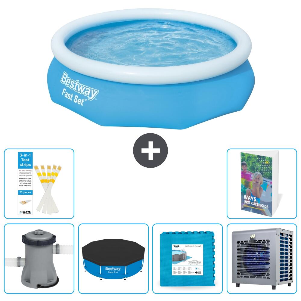 BESTWAY Basen Fast Set Okrągły - 305x76 cm - 7-częściowy S290
