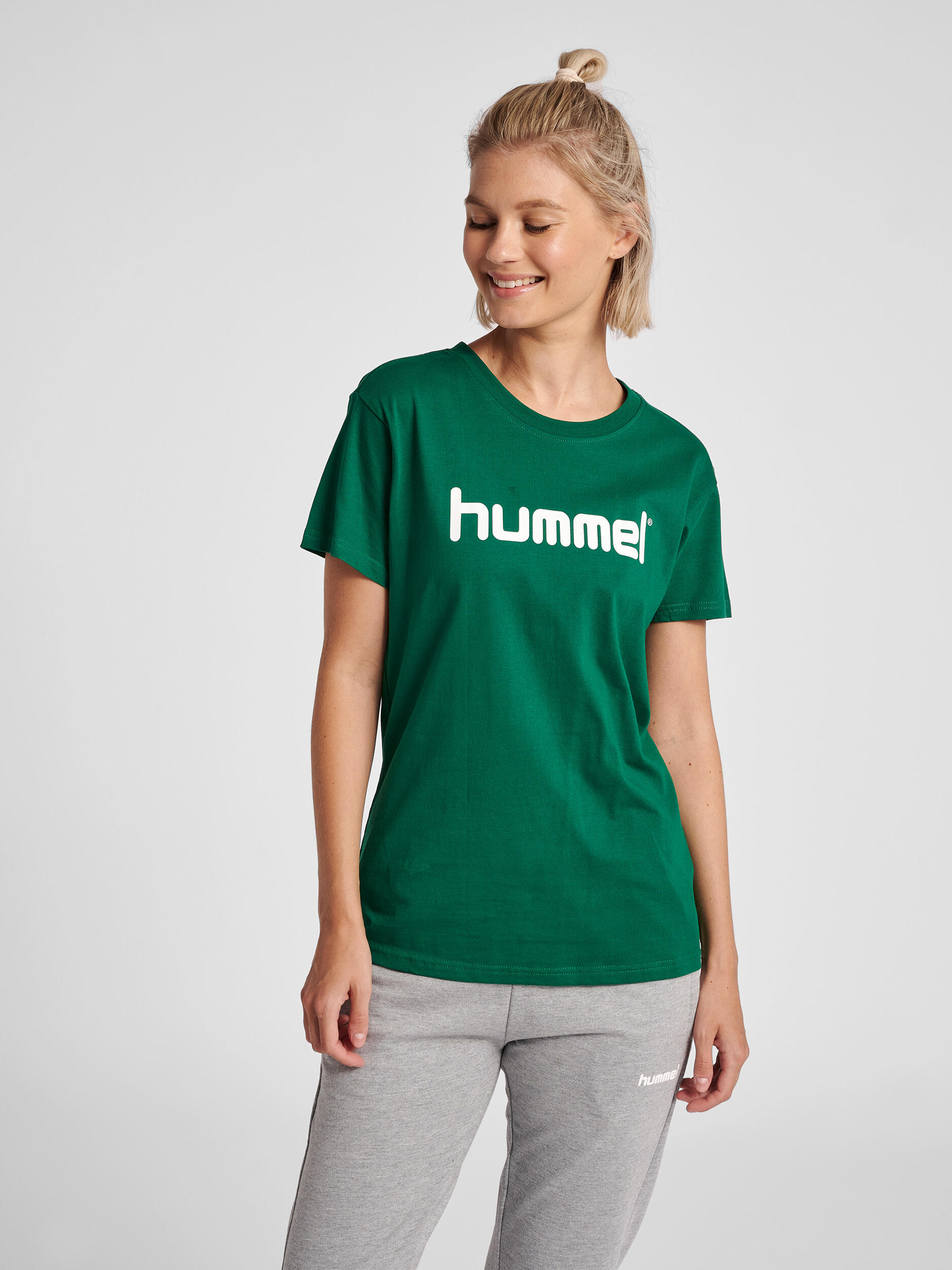 Koszulka sportowa z krótkim rękawem damska Hummel Cotton Logo