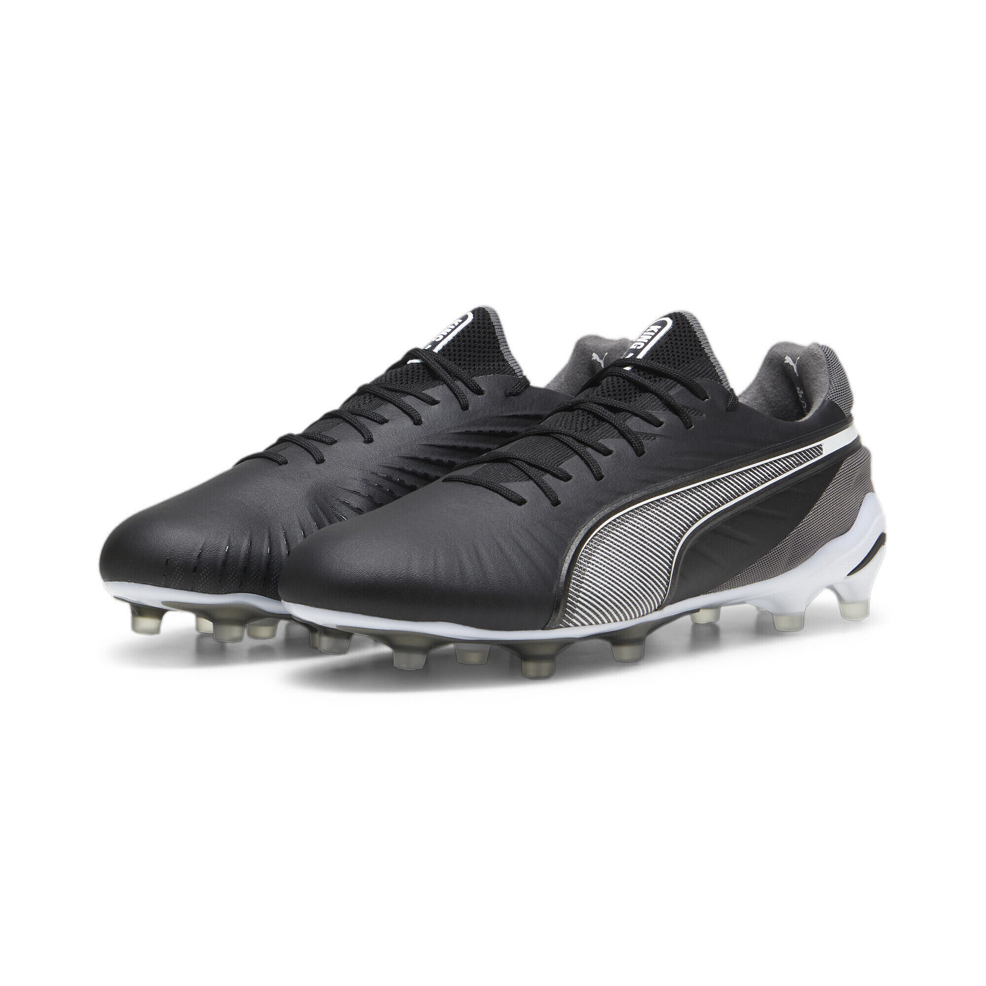 Buty piłkarskie KING ULTIMATE FG/AG PUMA Black White Cool Dark Gray