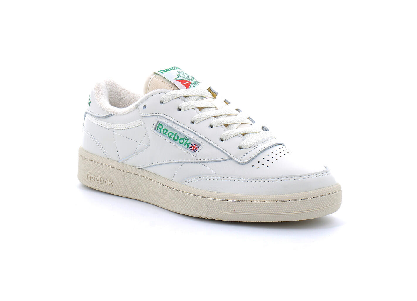 Sneakersy Reebok Club C 85 Vintage chalk white green