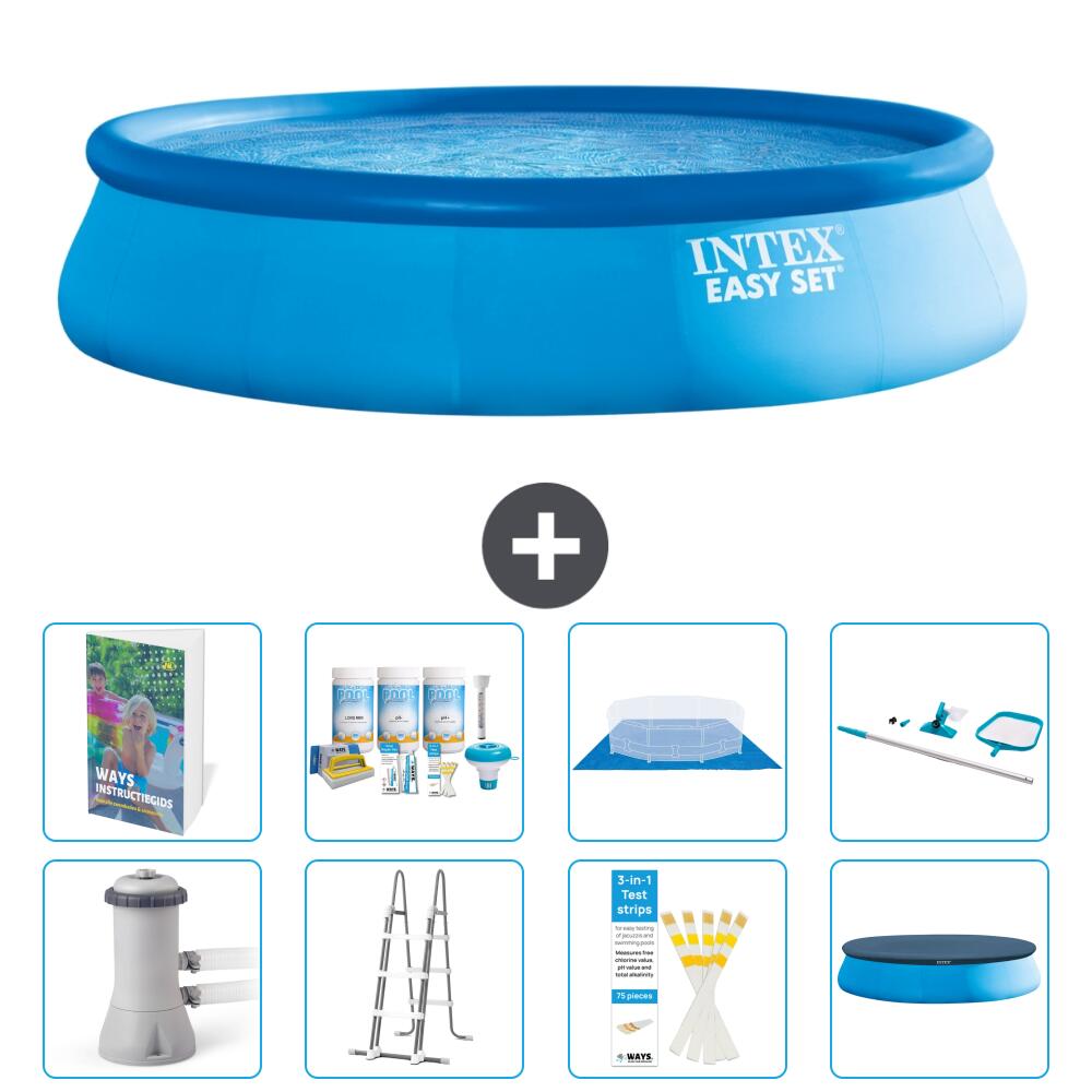 INTEX Basen Easy Set Okrągły - 457x107 cm - 9-częściowy S615