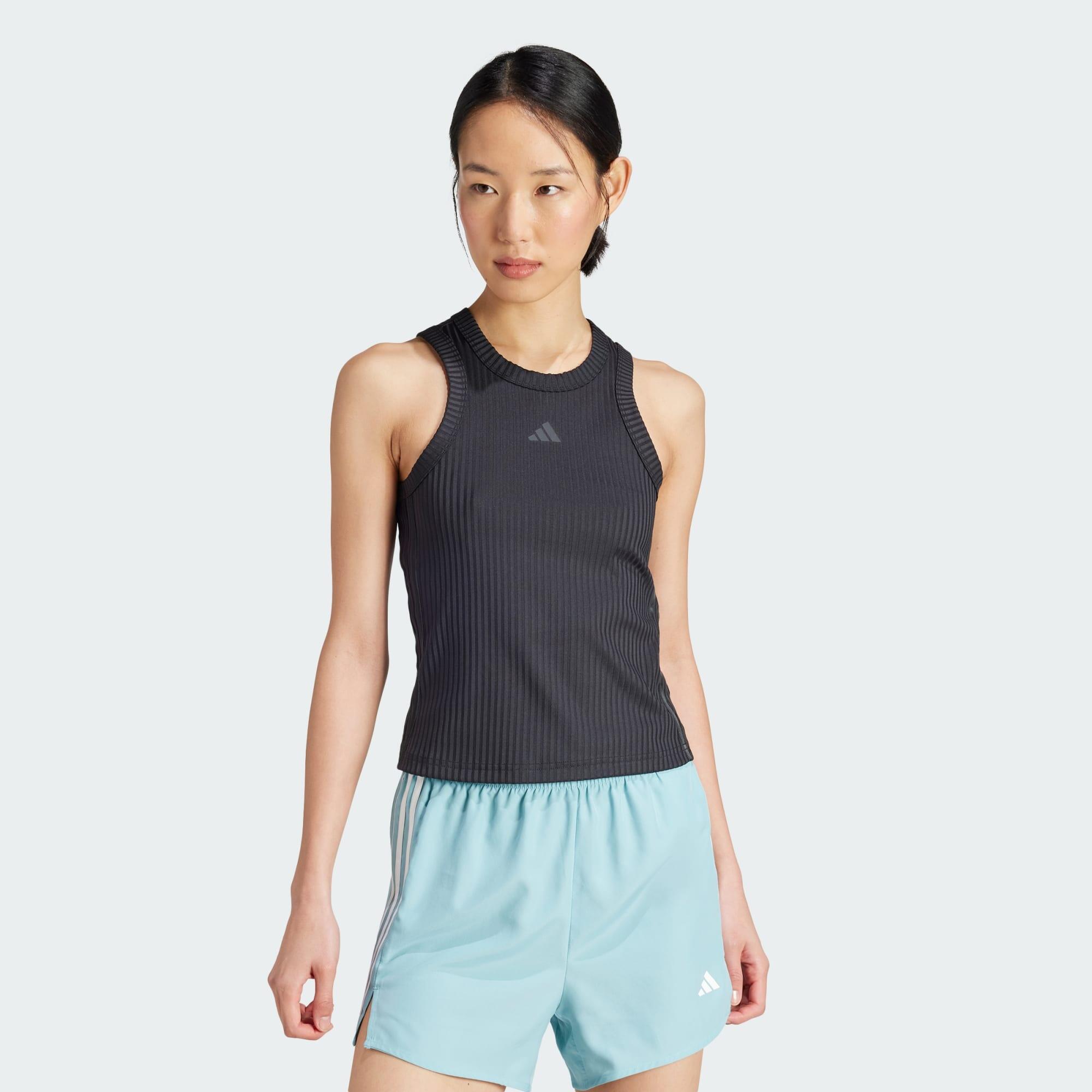 Koszulka All Gym Seasonal Rib Tight Fit Tonal 3-Stripes Tank