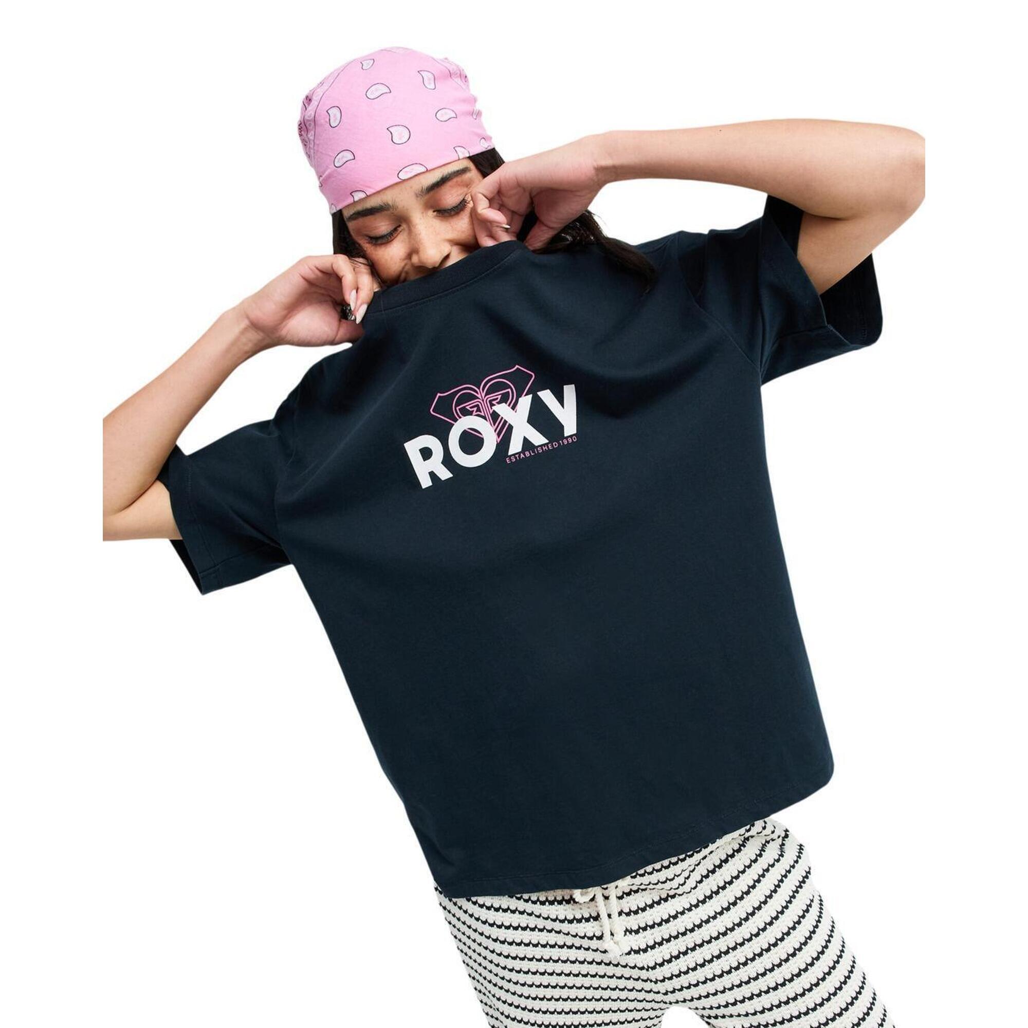 Koszulka z krótkim rękawem dla Kobiety HANGLOOSE ART Czarny